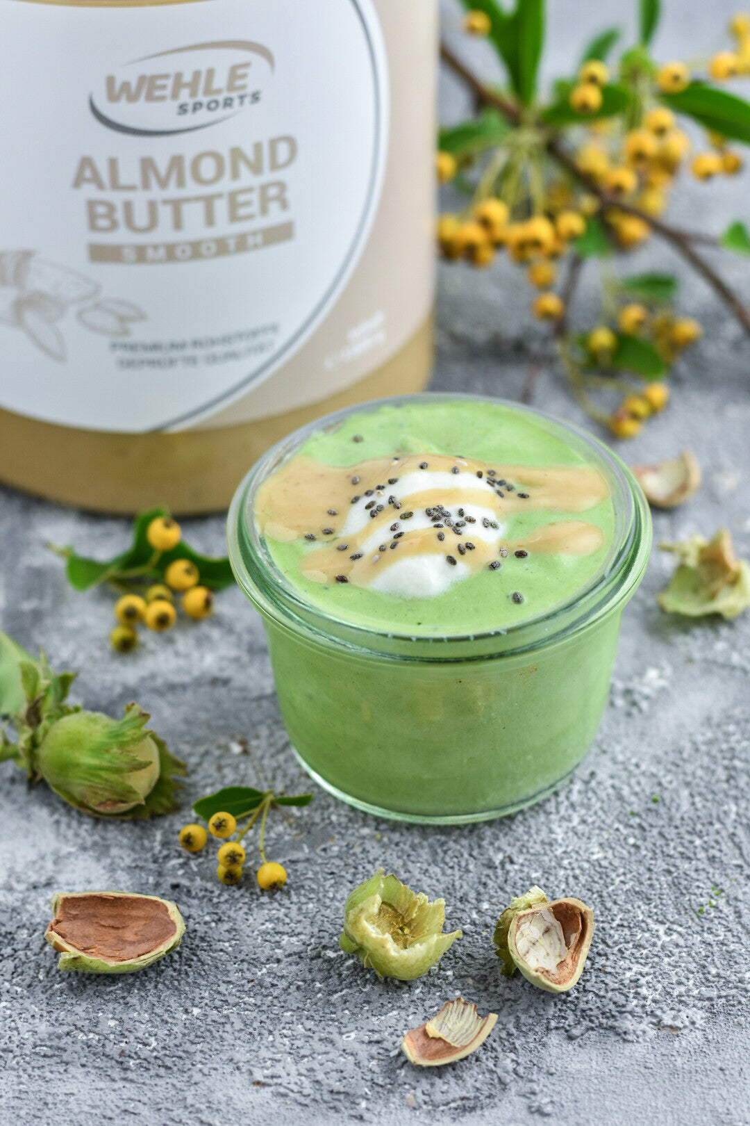 Matcha aus dem Glas