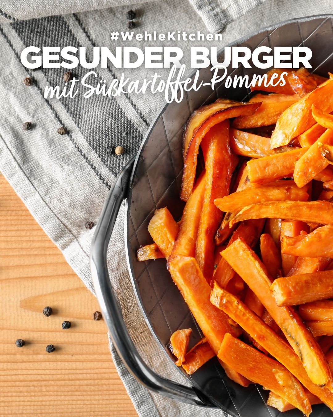 Gesunder Burger mit Süßkartoffel-Pommes: Ein Leckerbissen ohne Reue