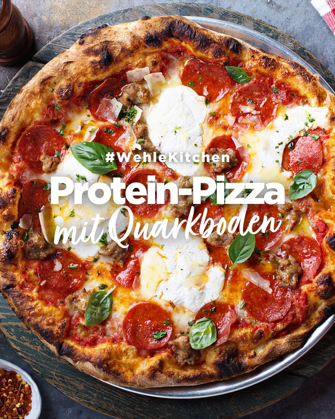 Protein-Pizza mit Quarkboden – Fitness meets Soulfood