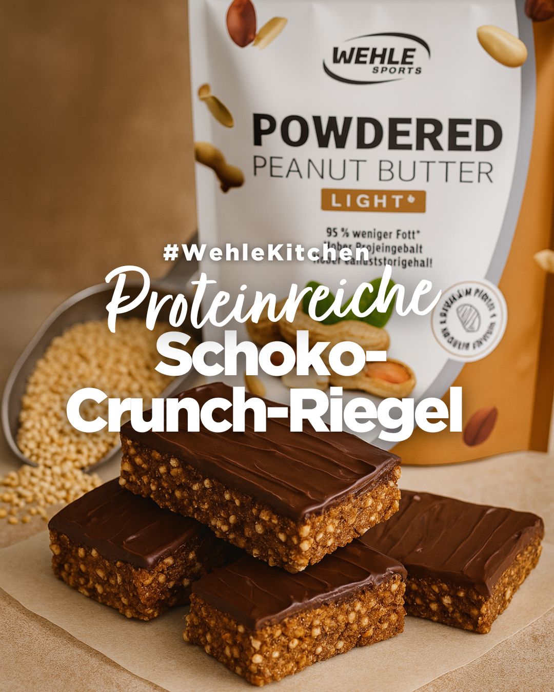 Proteinreiche Schoko-Crunch-Riegel zum Verlieben – schnell, lecker & perfekt fürs Mealprep