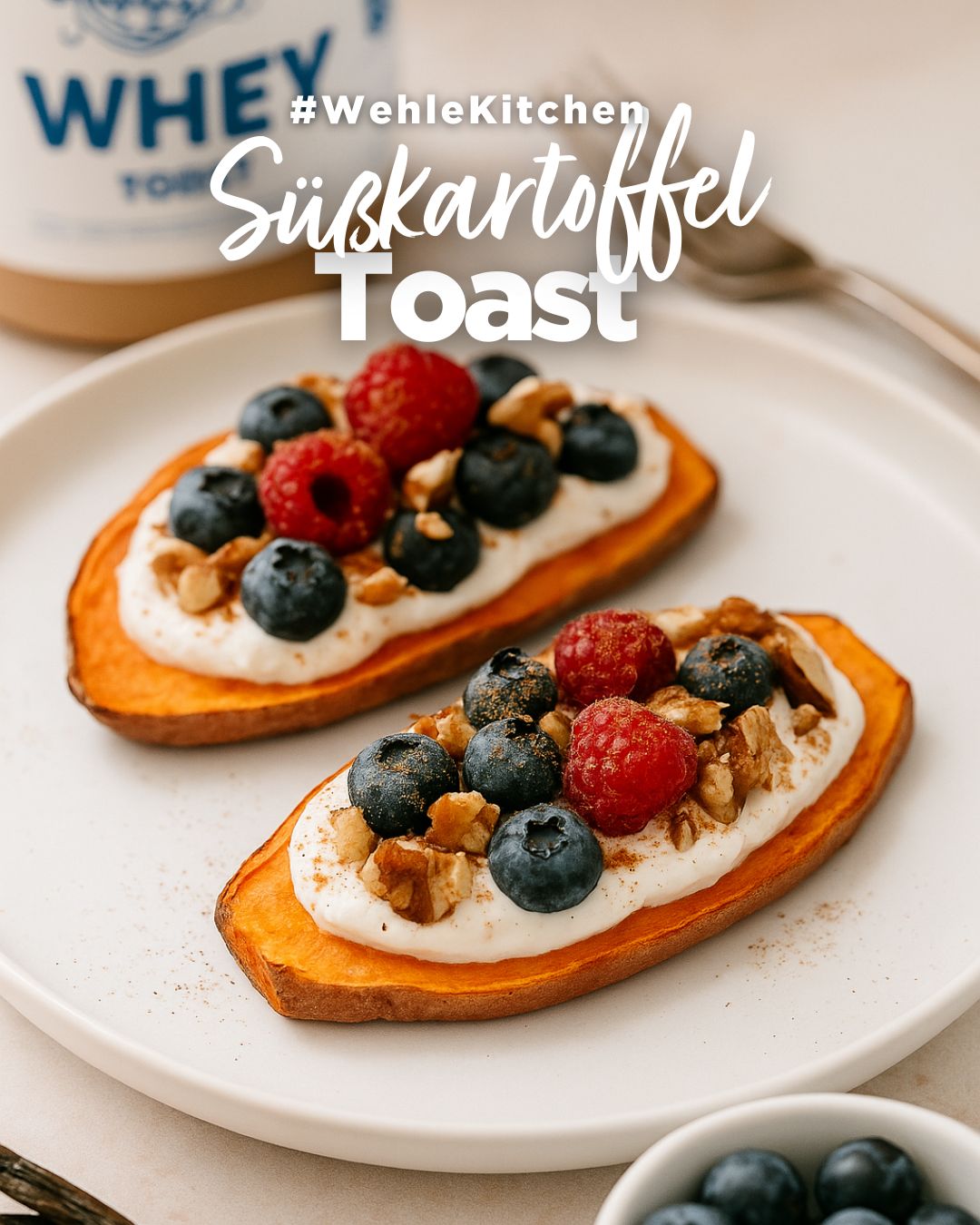 🧡 Süßkartoffel-Toast – Der cleane Fitness-Snack mit Wow-Faktor