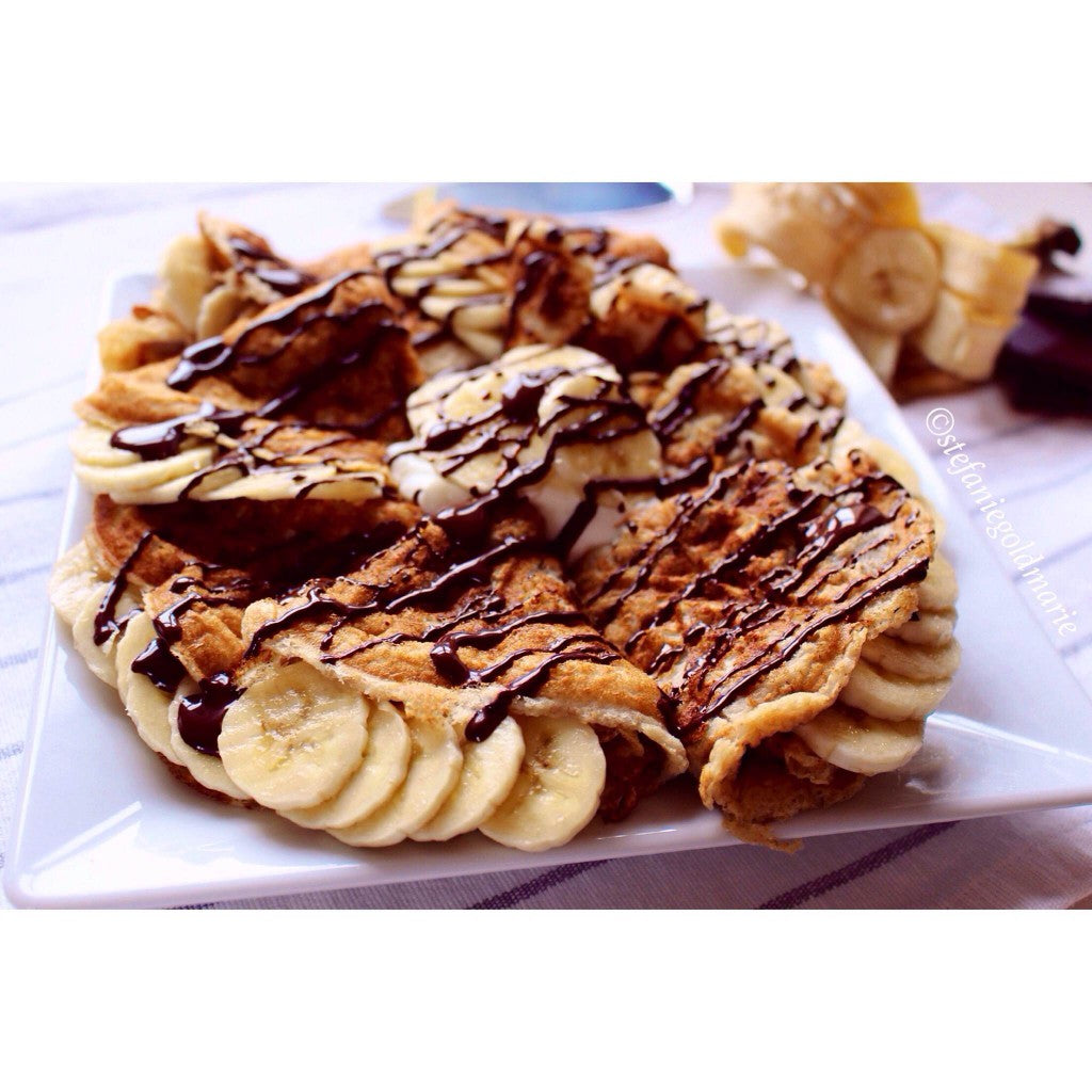 Kokos Bananen Waffeln