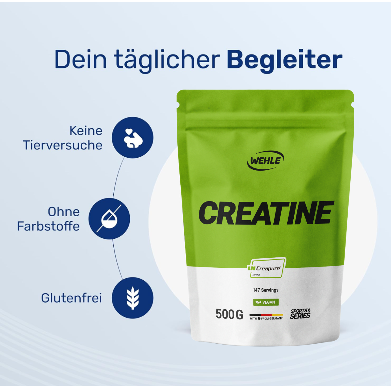Creapure® Creatine Monohydrat Pulver 500g -