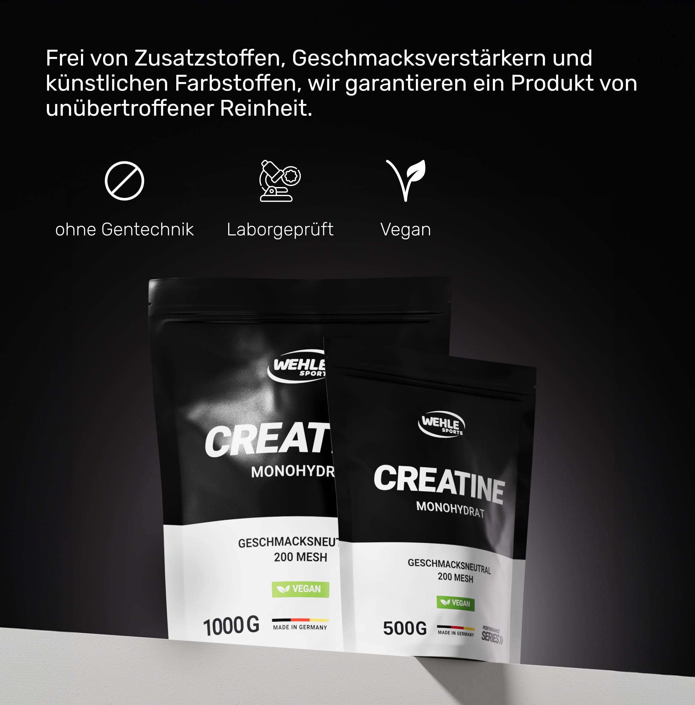 Wehle Creatin Monohydrat Pulver - Kreatin 1000g