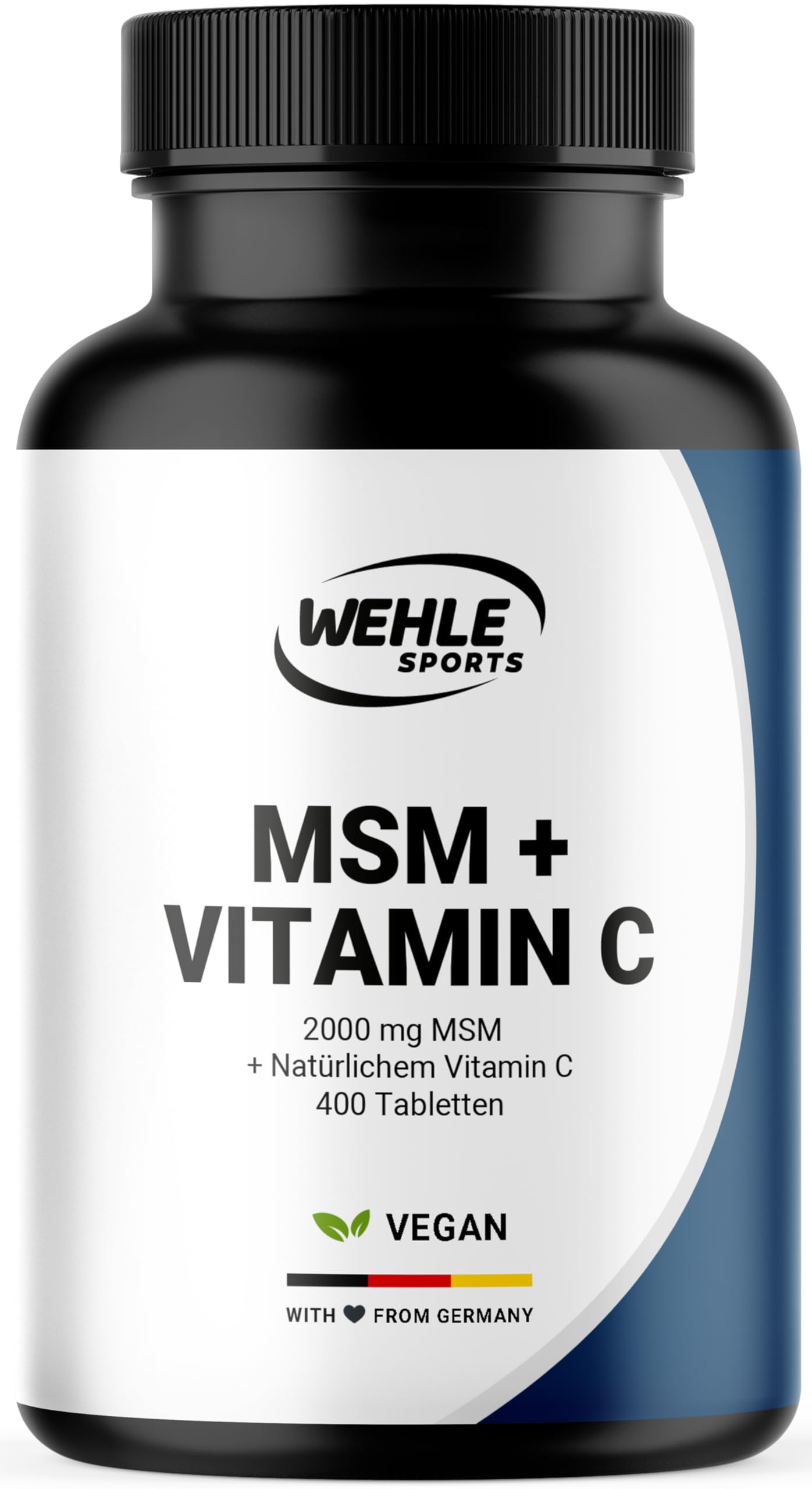 MSM Tabletten Hochdosiert - 400 Stück - 2000 mg MSM + Natürliches Vitamin C - Alternative zu Kapseln