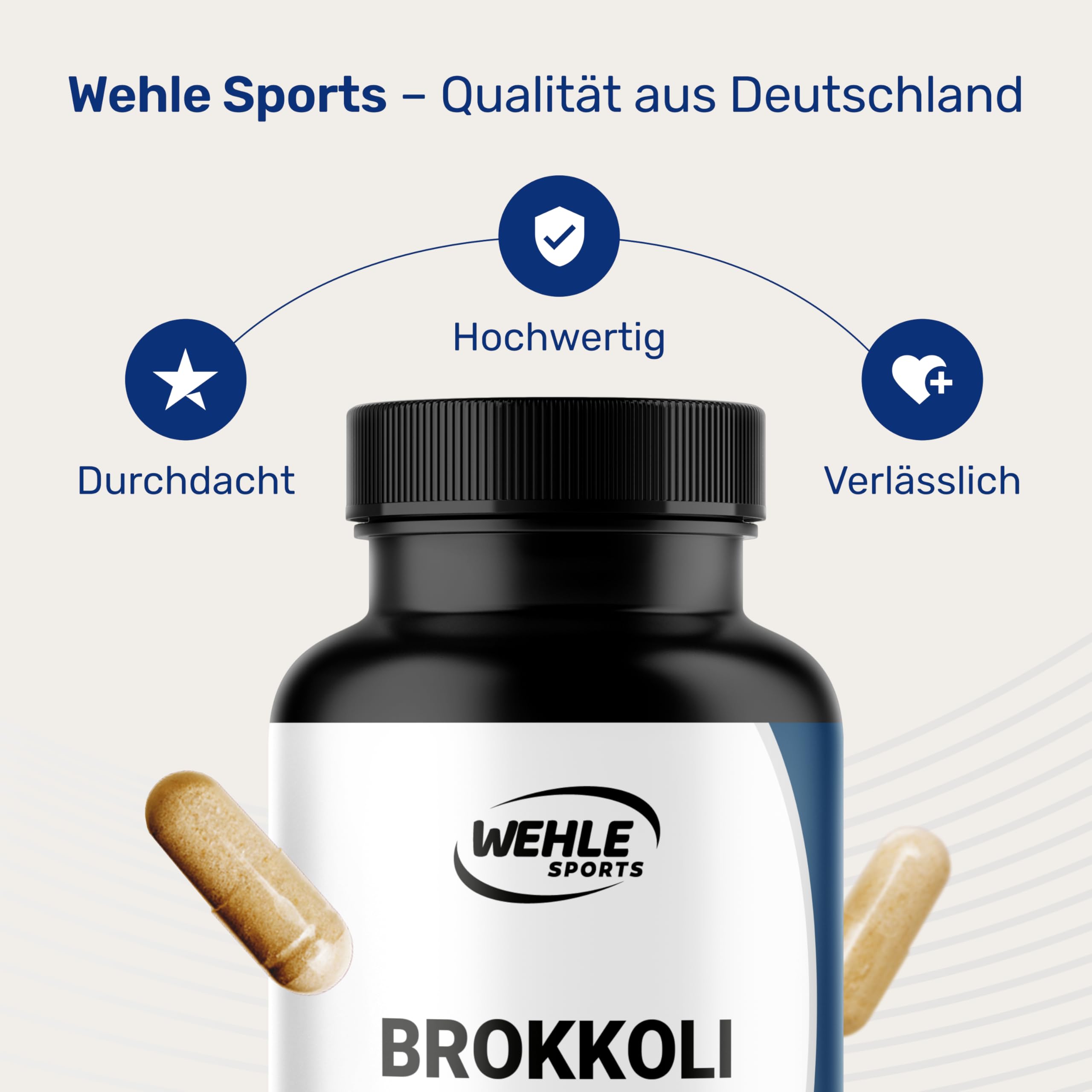 Brokkoli Kapseln - 200x Sulforaphan Hochdosiert - 1000mg pro Tagesportion - 130m Bild 4