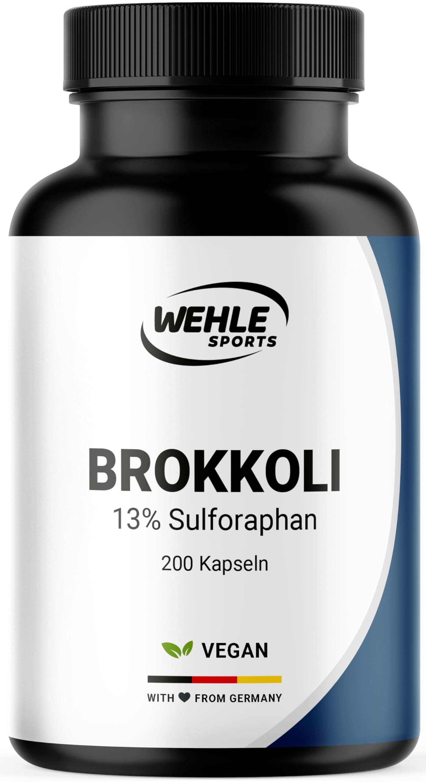 Brokkoli Kapseln - 200x Sulforaphan Hochdosiert - 1000mg pro Tagesportion - 130mg Sulforaphan - Brok