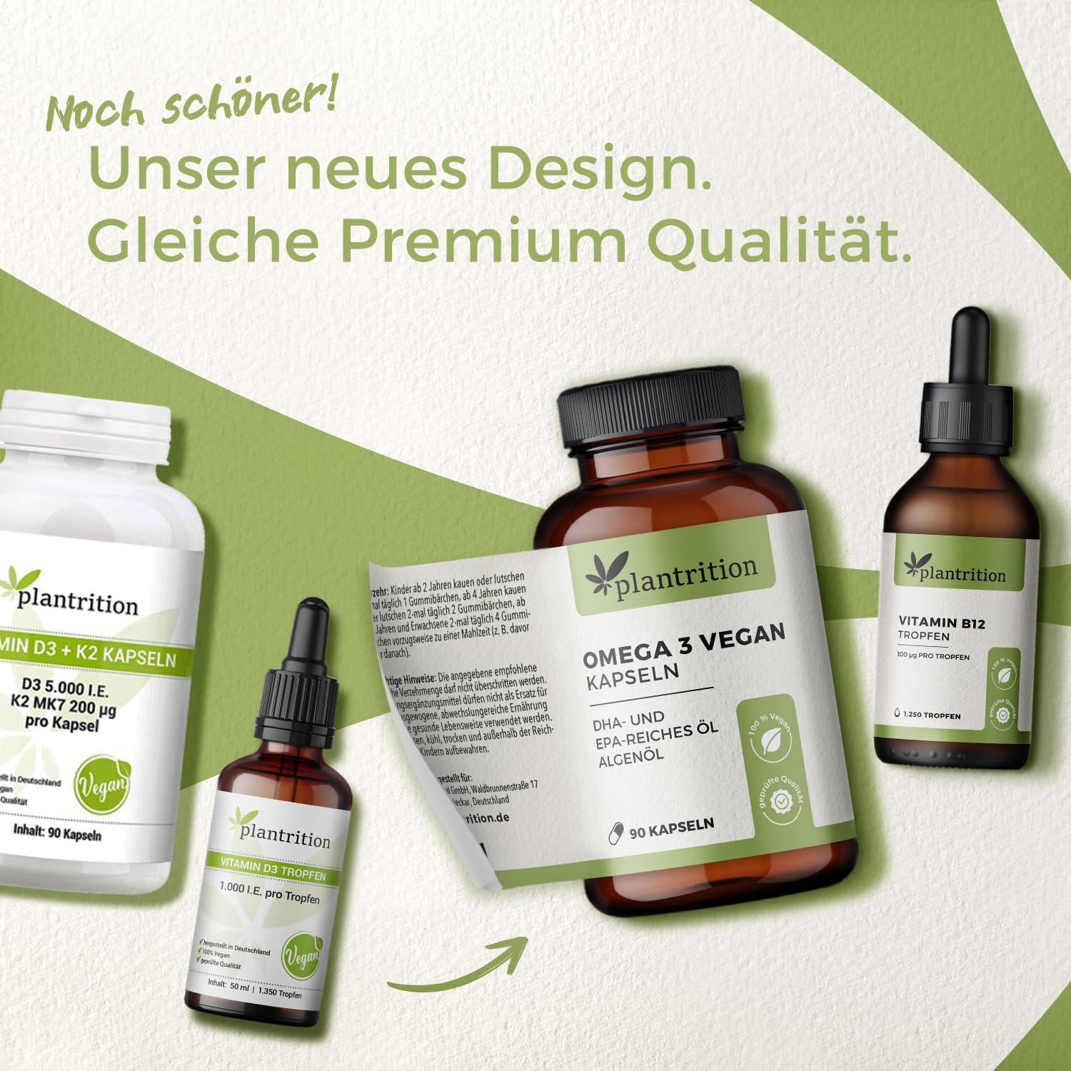 plantrition Omega 3 Algenöl - 90 Kapseln