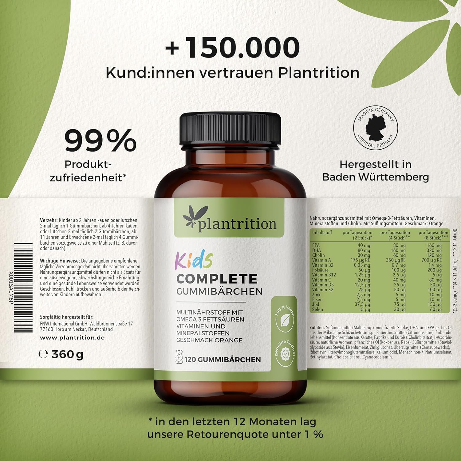 plantrition Kids Complete Multinährstoff