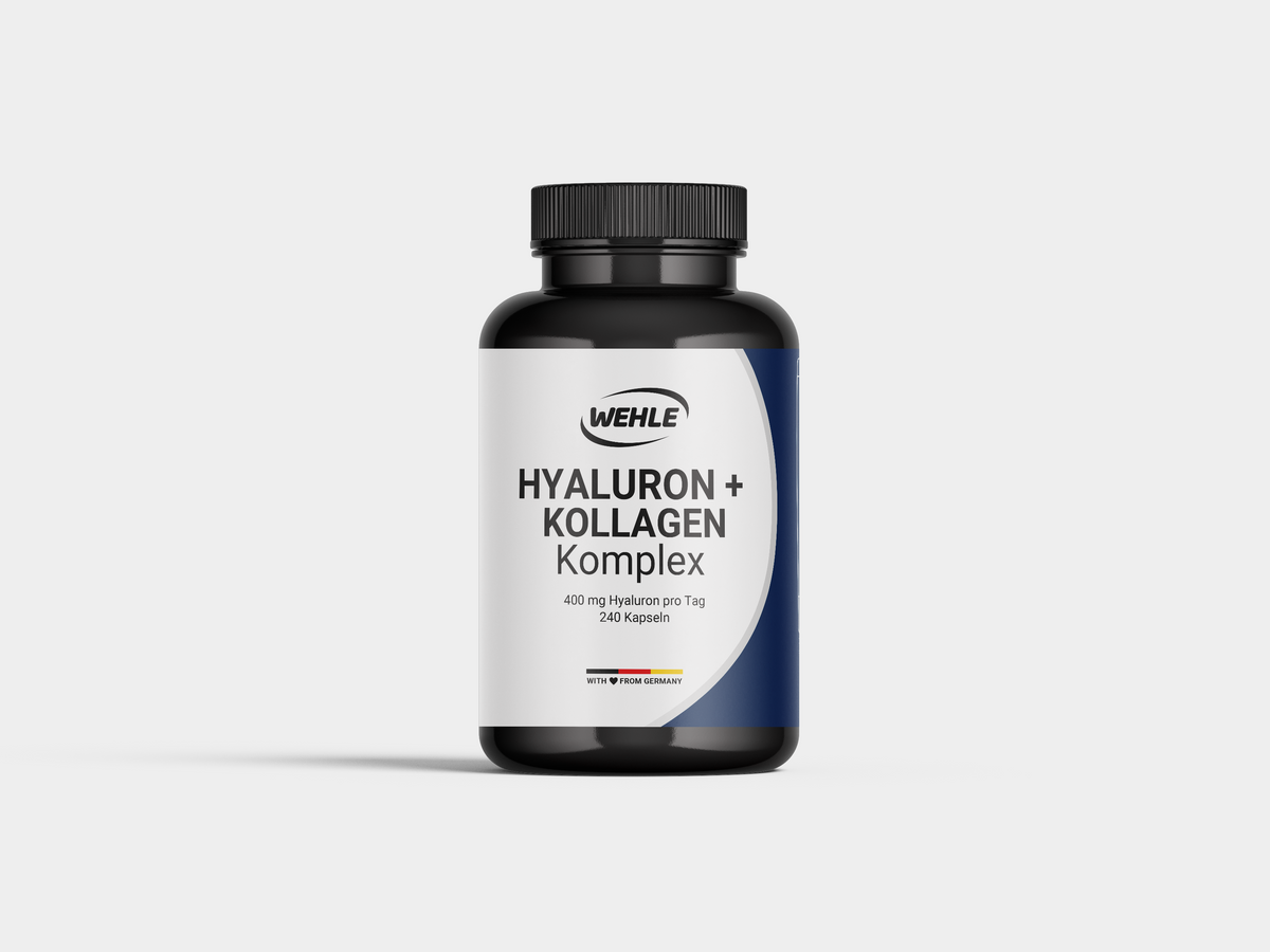 Kollagen Hyaluron Kapseln mit Vitamin C, Zink, Biotin & Selen – 240 Kapseln