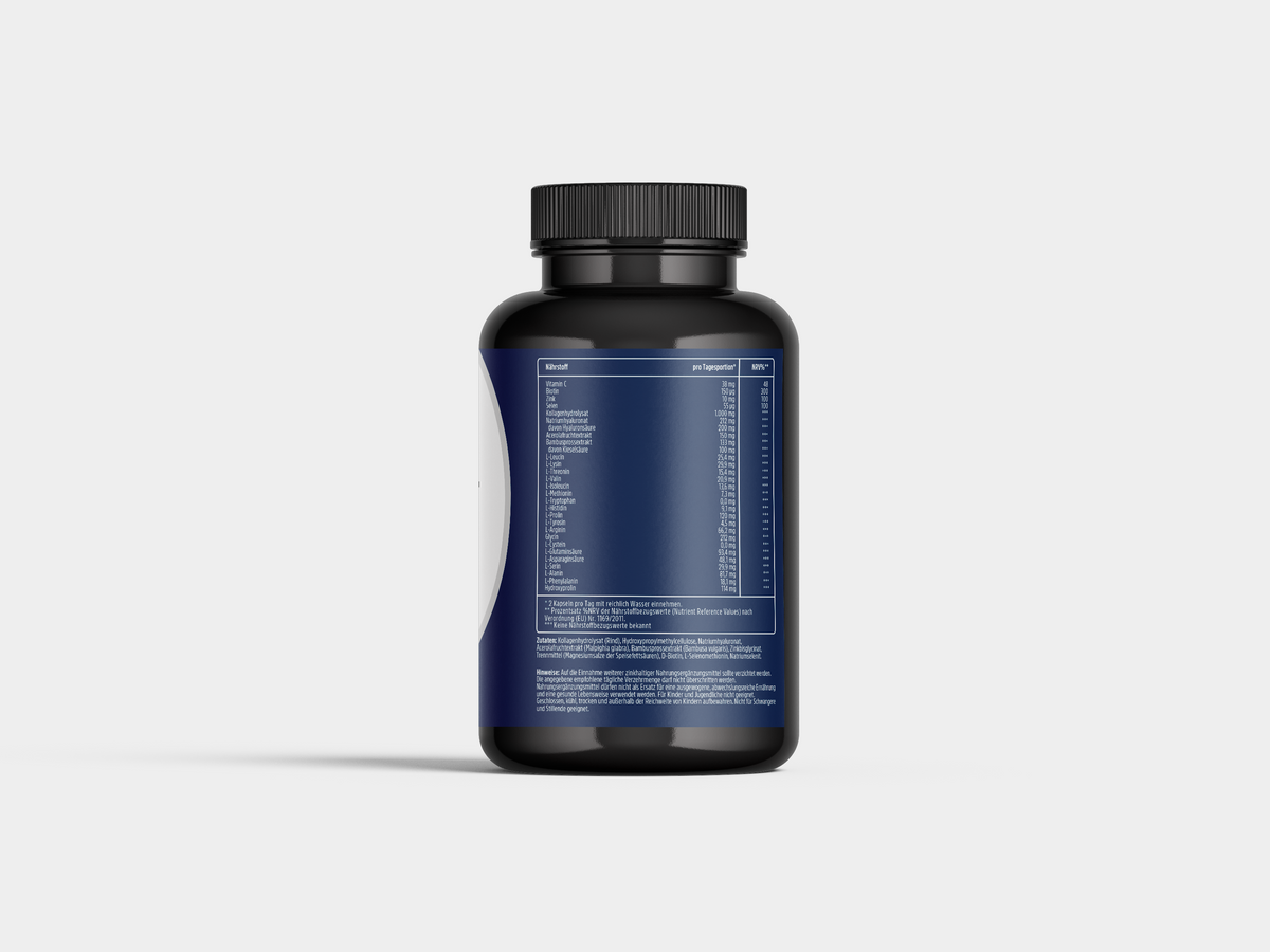 Kollagen Hyaluron Kapseln mit Vitamin C, Zink, Biotin & Selen – 240 Kapseln