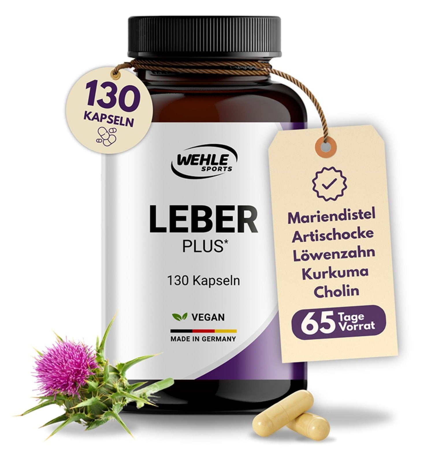 Wehle Leber Komplex mit Mariendistel - 130 Kapseln