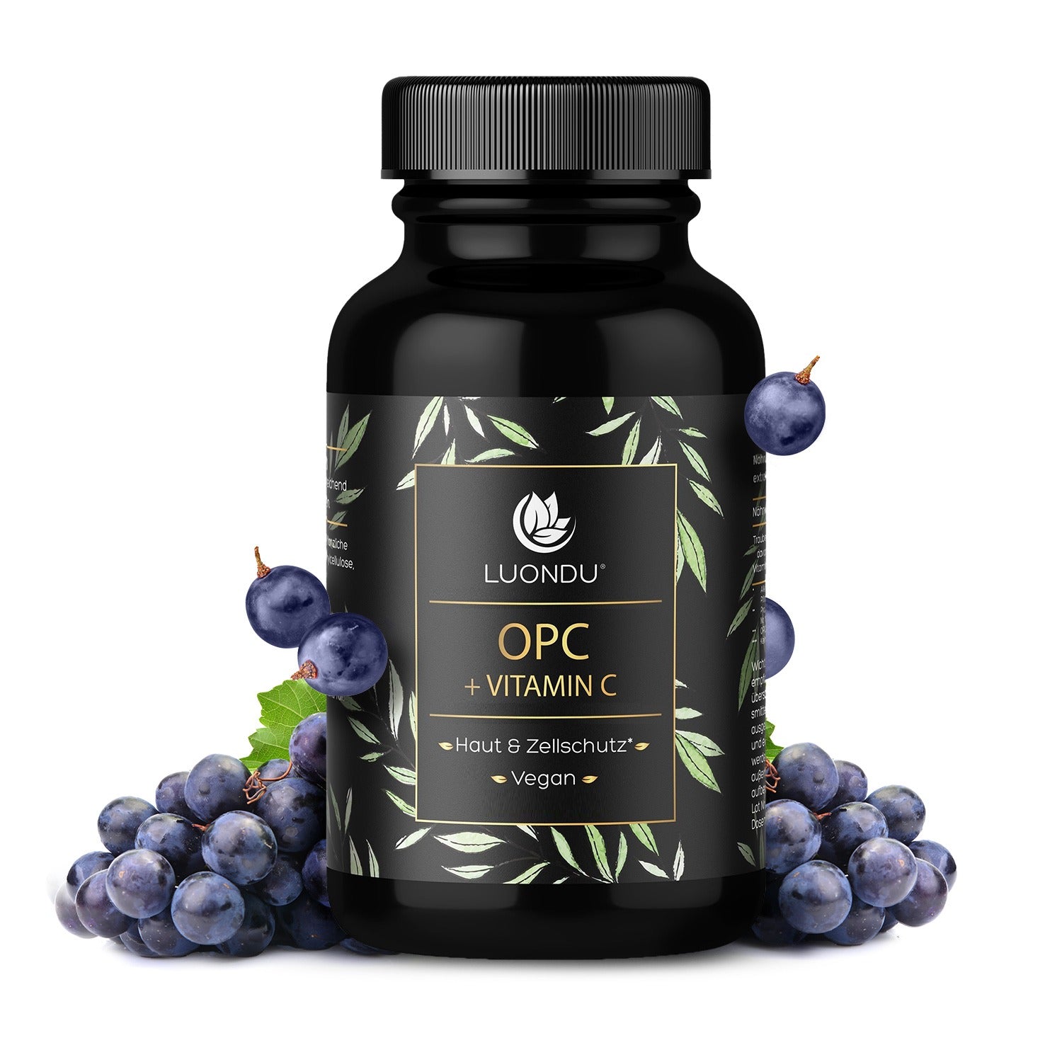 Luondu OPC Traubenkernextrakt + Vitamin C - 240 Kapseln
