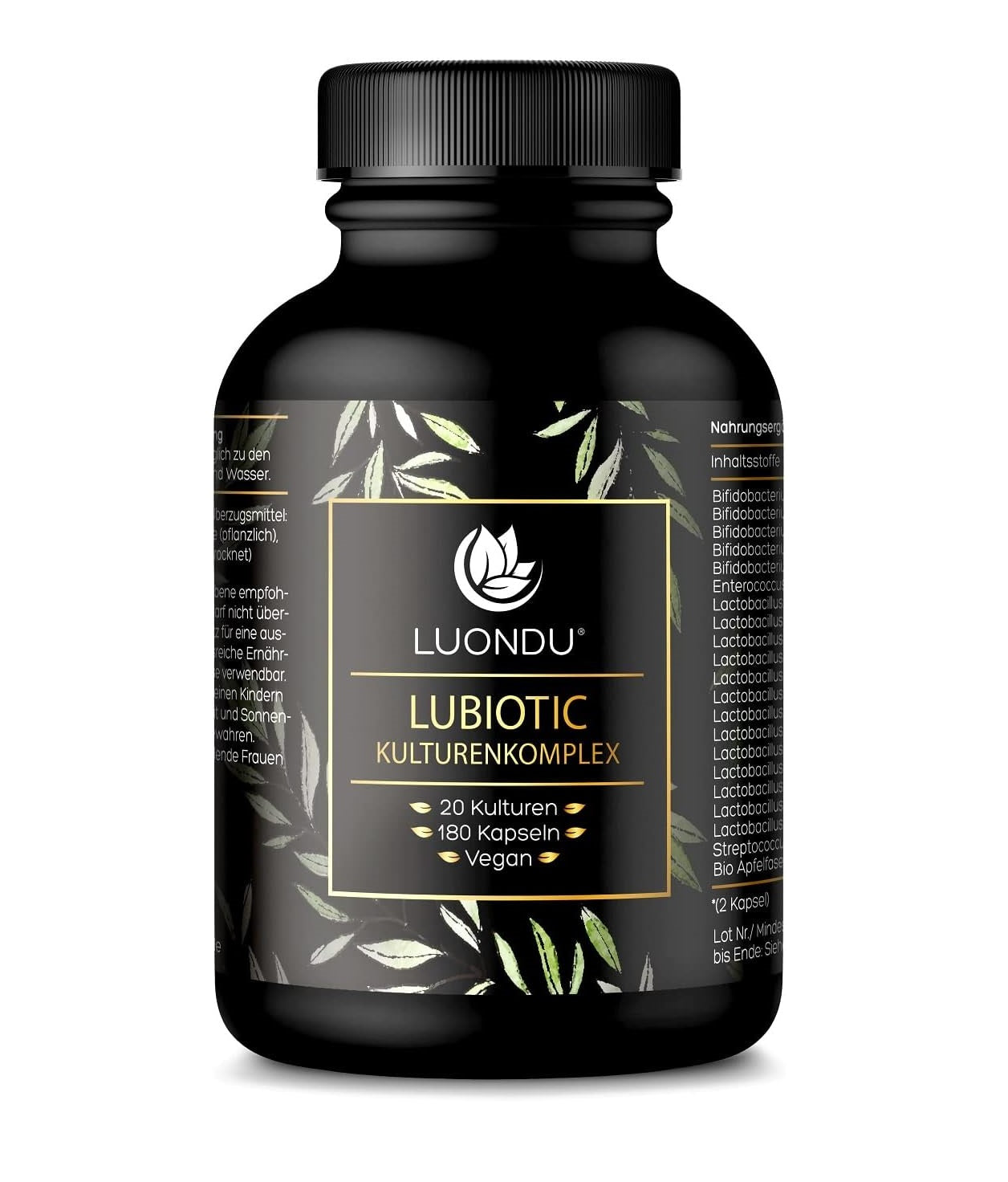 Luondu Lubiotic Probiotika Darmflora Kulturen - 180 Kapseln