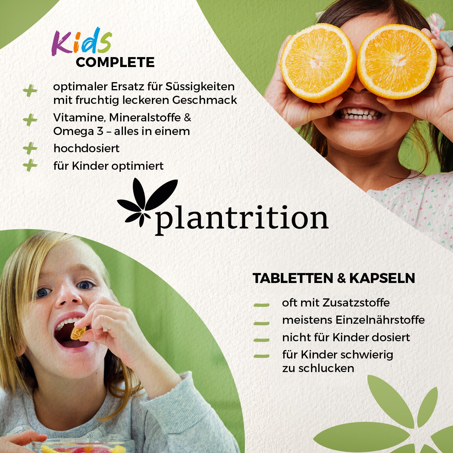 plantrition Kids Complete Multinährstoff Multivitamine Gummis