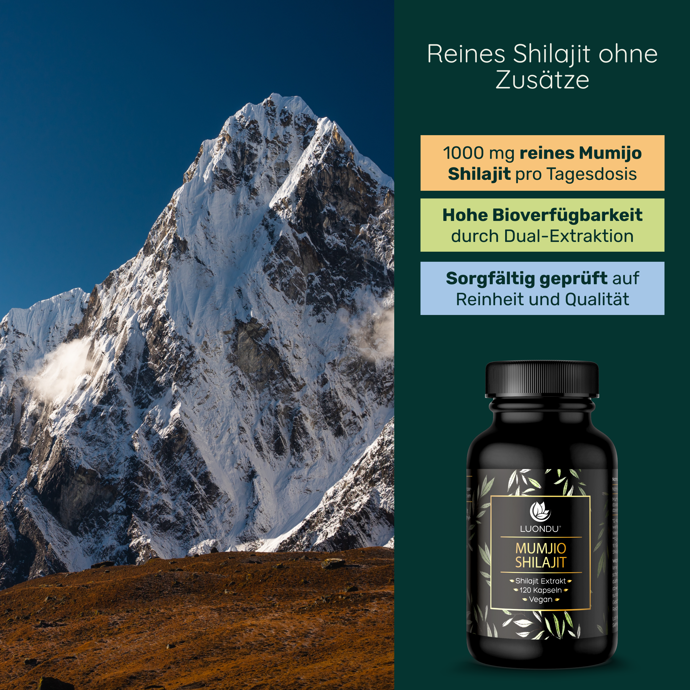 Luondu Mumijo Shilajit Original - 120 Kapseln