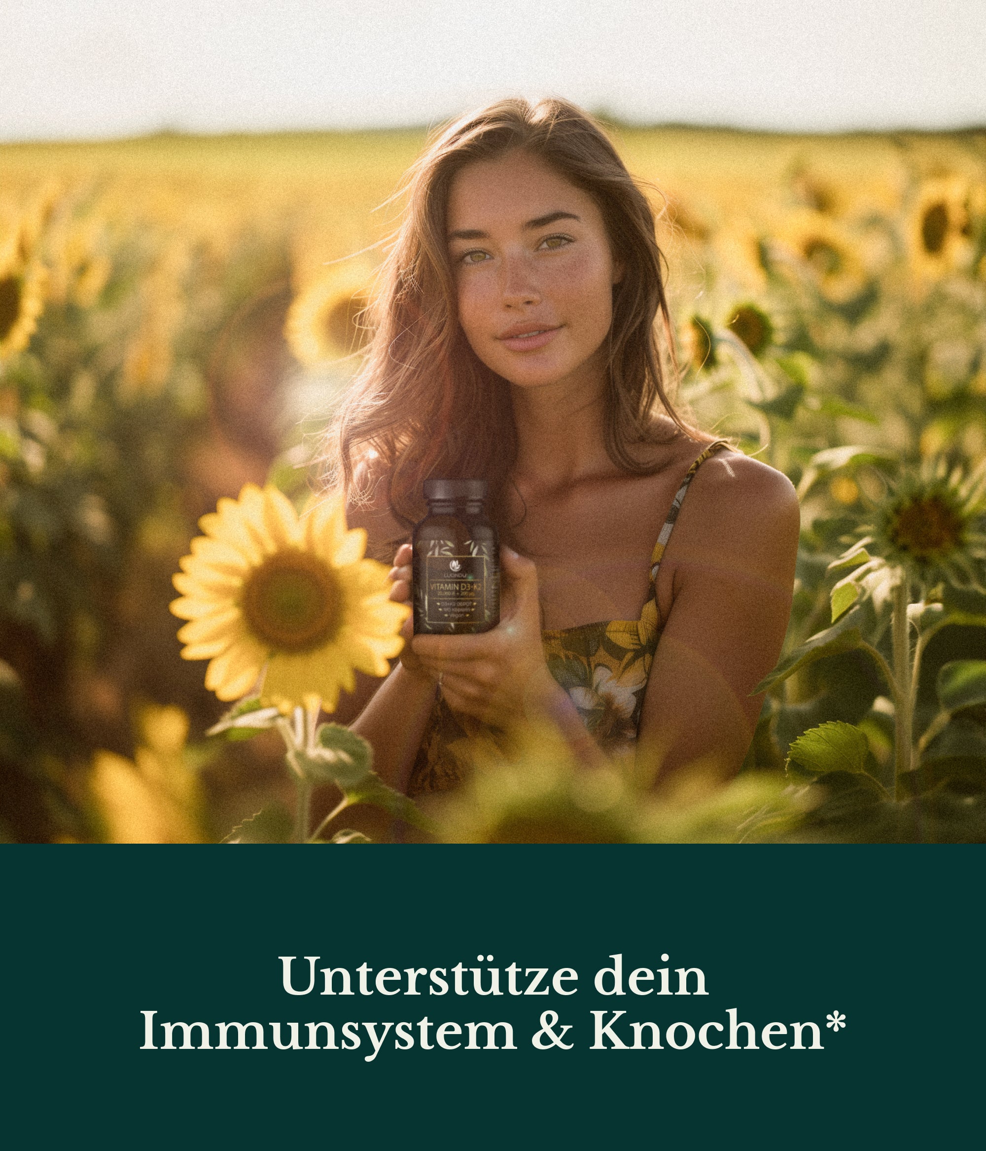 Luondu Vitamin D3 20.000 I.E + K2 MK7 200 mcg Depot - 30 Kapseln