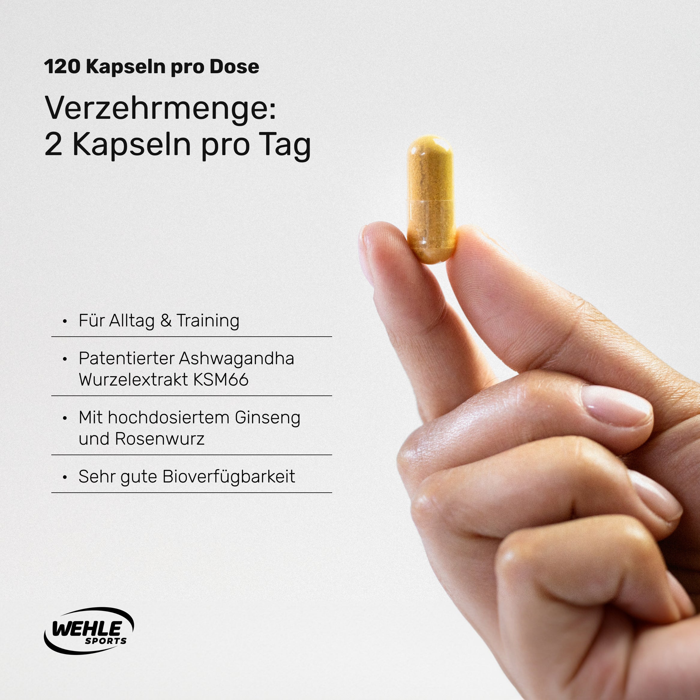 Wehle Ashwagandha Komplex KSM 66 - 120 Kapseln