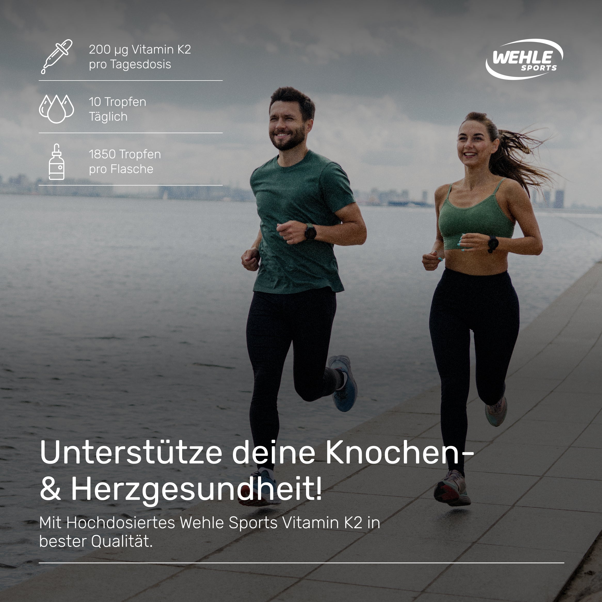 Wehle Sports Vitamin K2 MK7 Tropfen - 50ml 1850 Tropfen