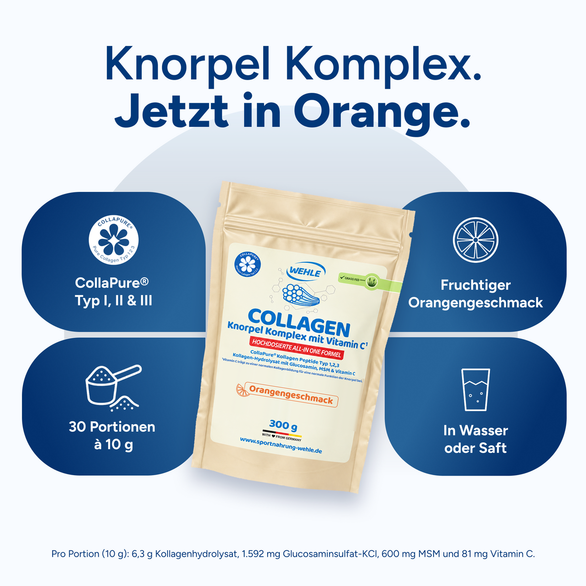 Collagen Knorpel Komplex Orangengeschmack – Bild 2 #Geschmack_Orange