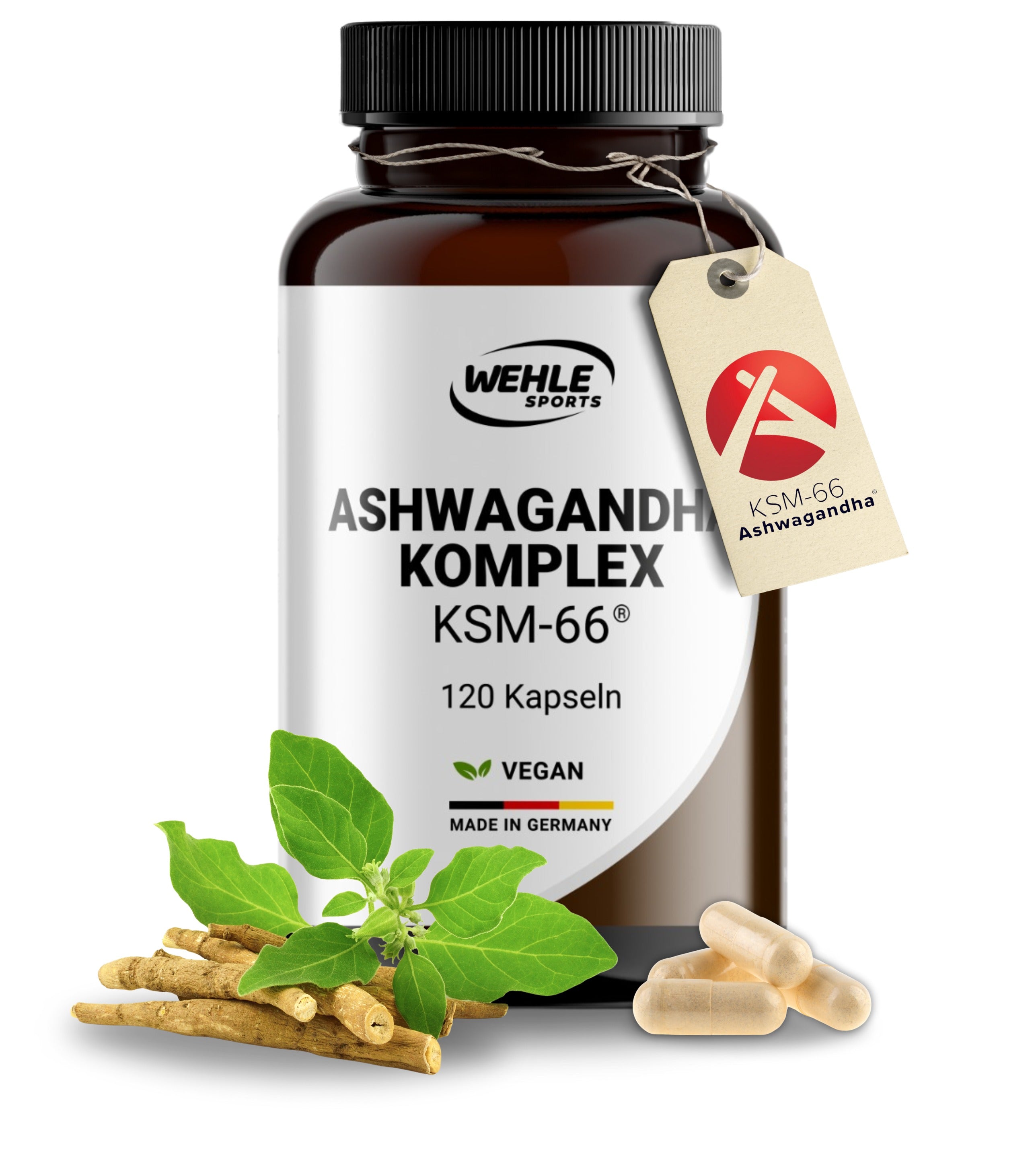 Wehle Ashwagandha Komplex KSM 66 - 120 Kapseln