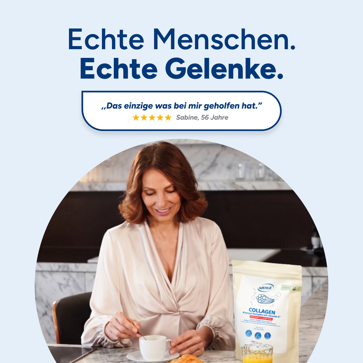 Echte Menschen. Echte Gelenke.