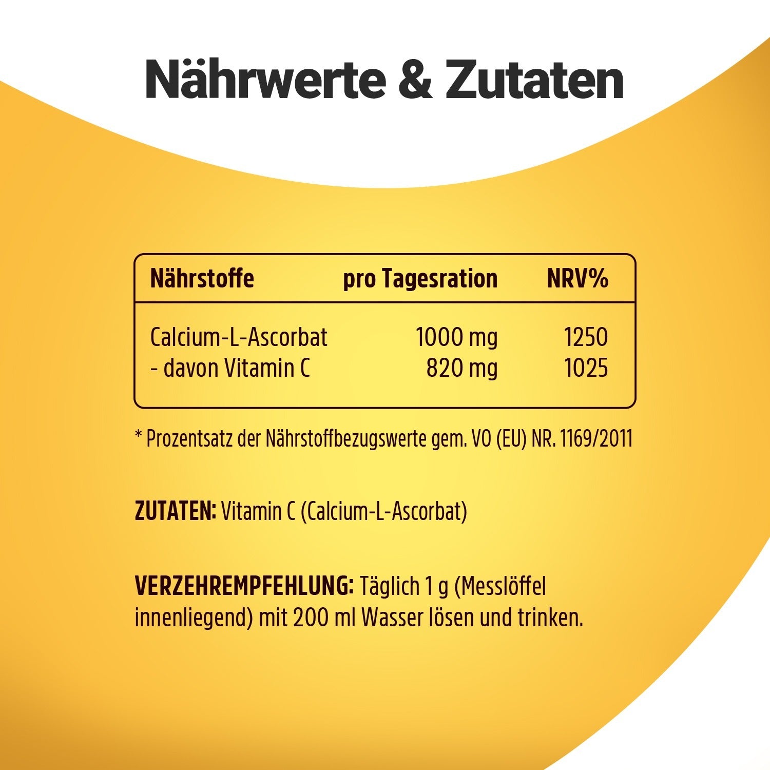 Wehle Sports Vitamin C Pulver - 300g