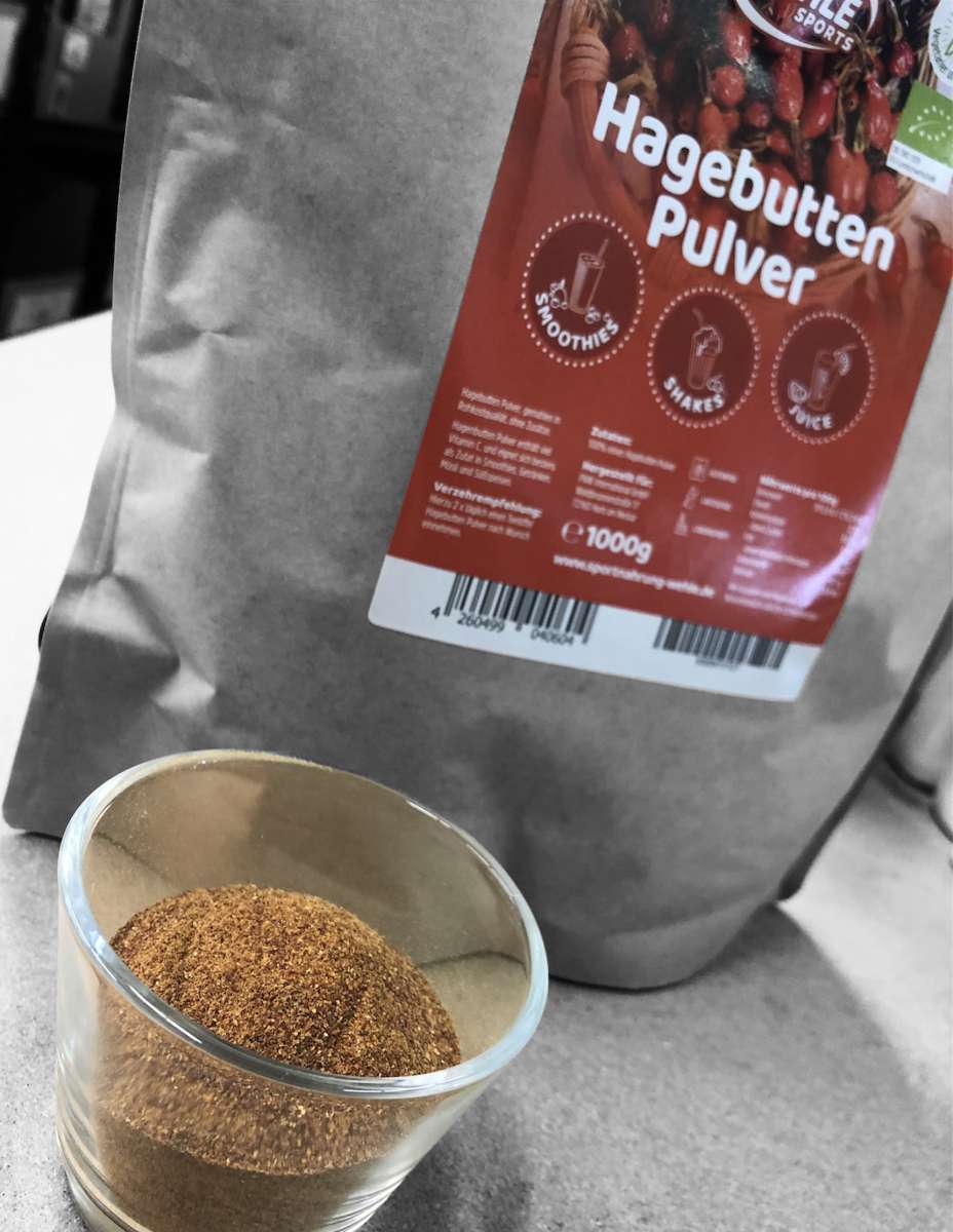 Wehle Sports BIO Hagebuttenpulver (natürliches Vitamin C) - 1kg