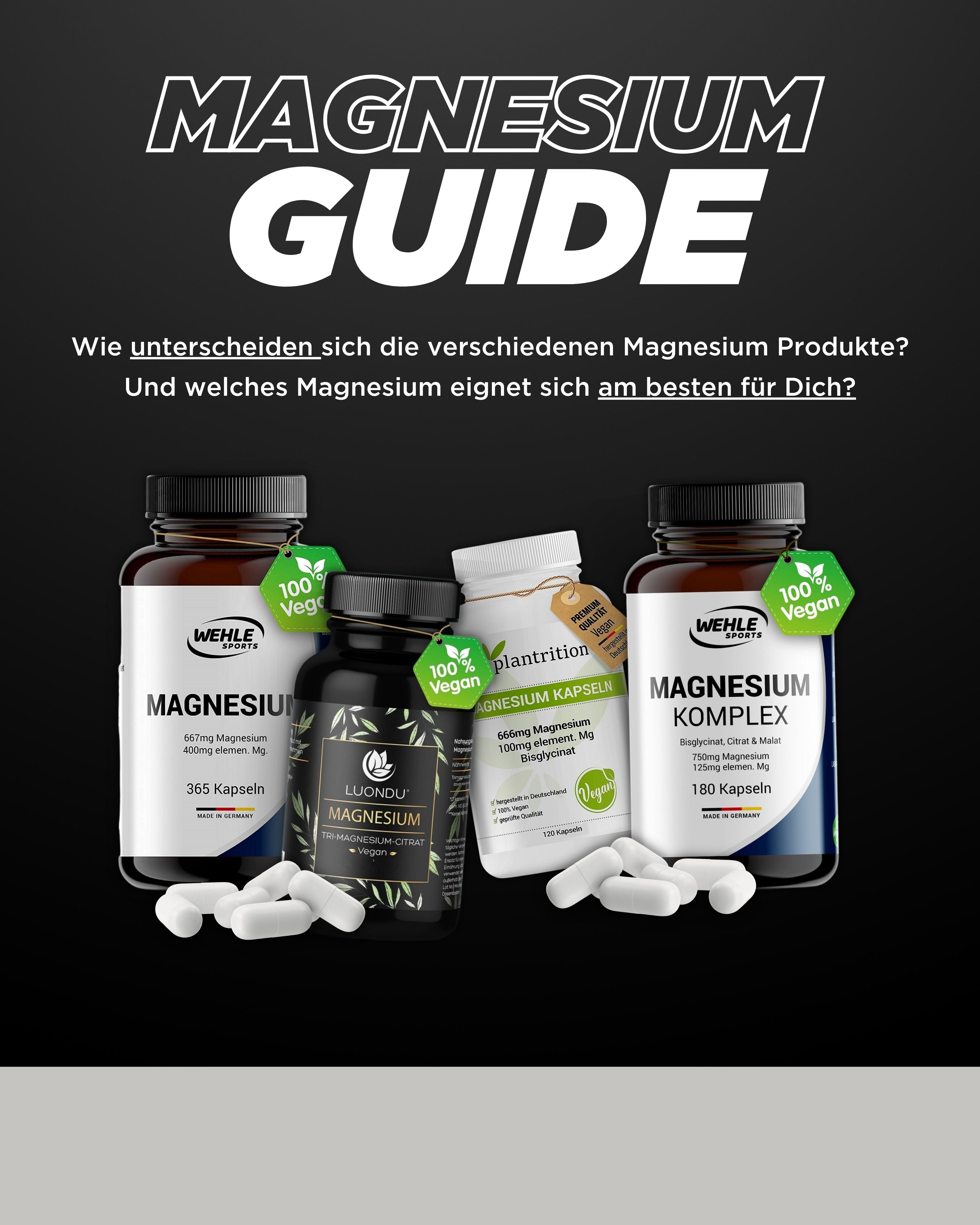 Magnesium-Manie: Welches Produkt von Sportnahrung Wehle passt zu dir?