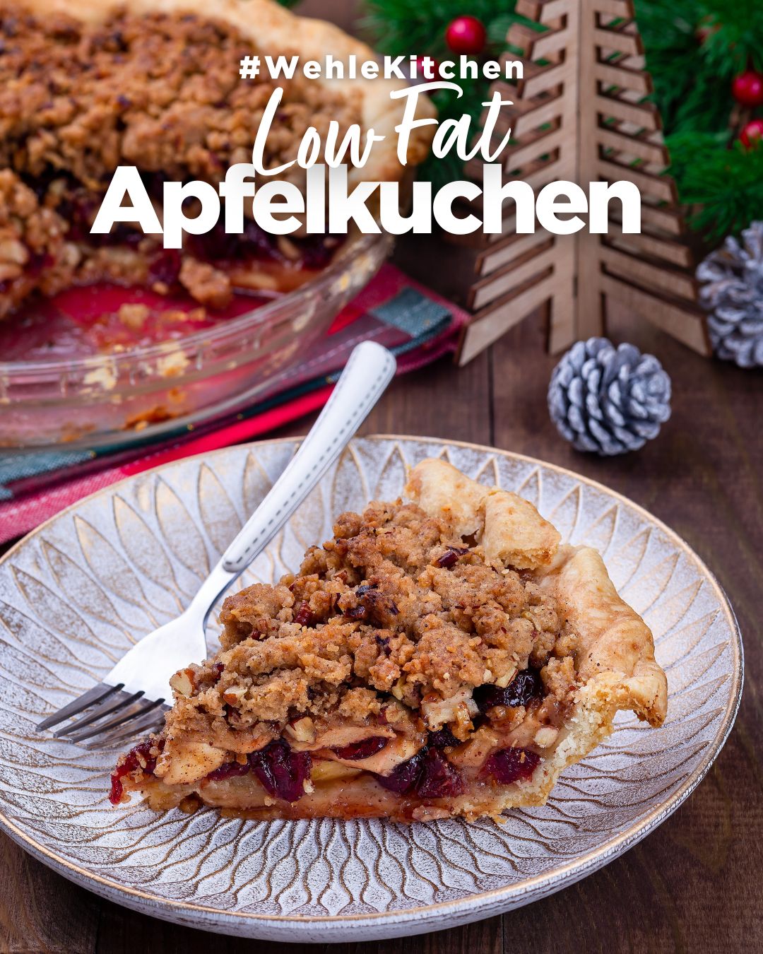 Weihnachtlicher Low Fat Apfelkuchen: Genuss ohne Reue