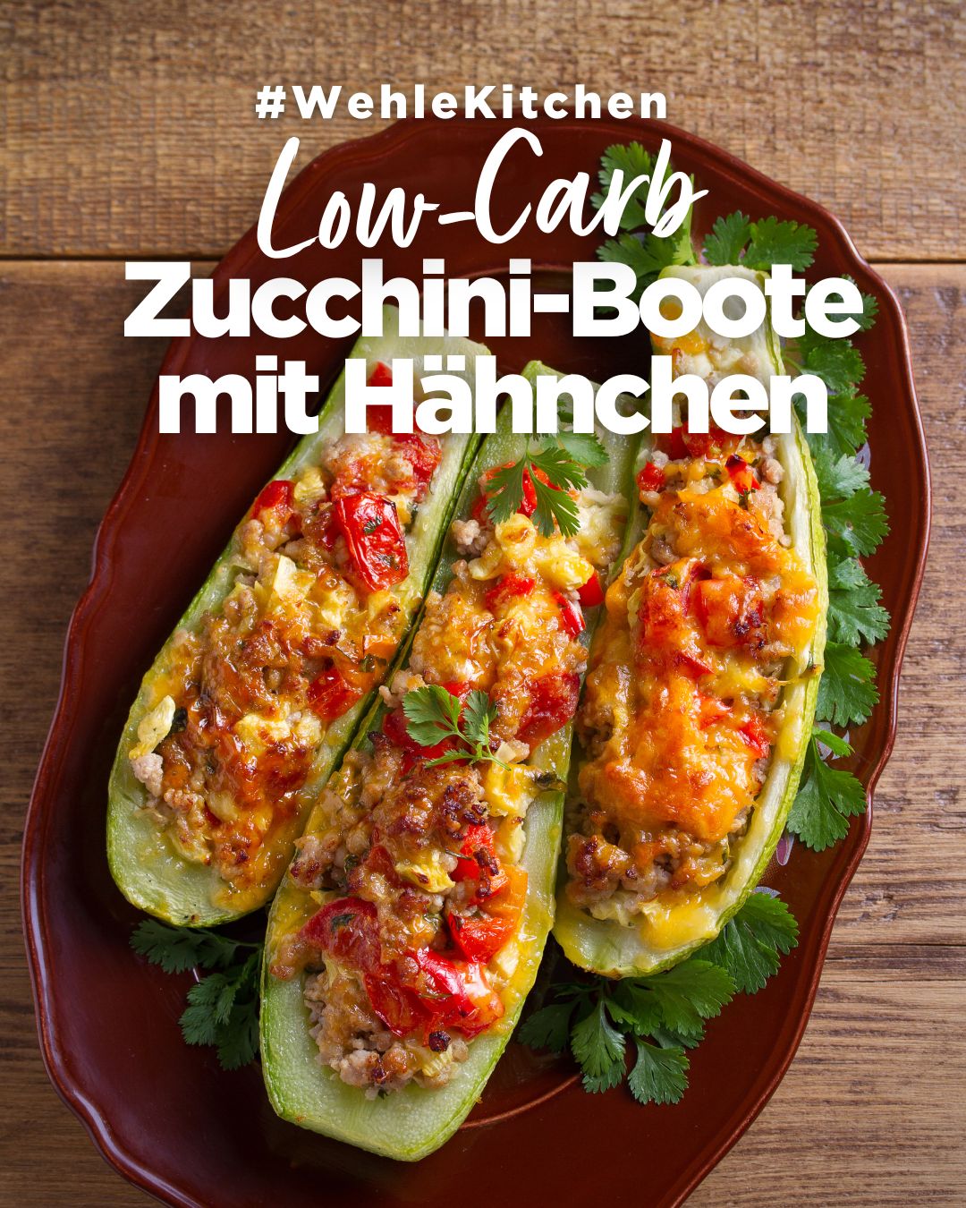 Low-Carb Zucchini-Boote mit Hähnchen – Der perfekte Fitness-Genuss