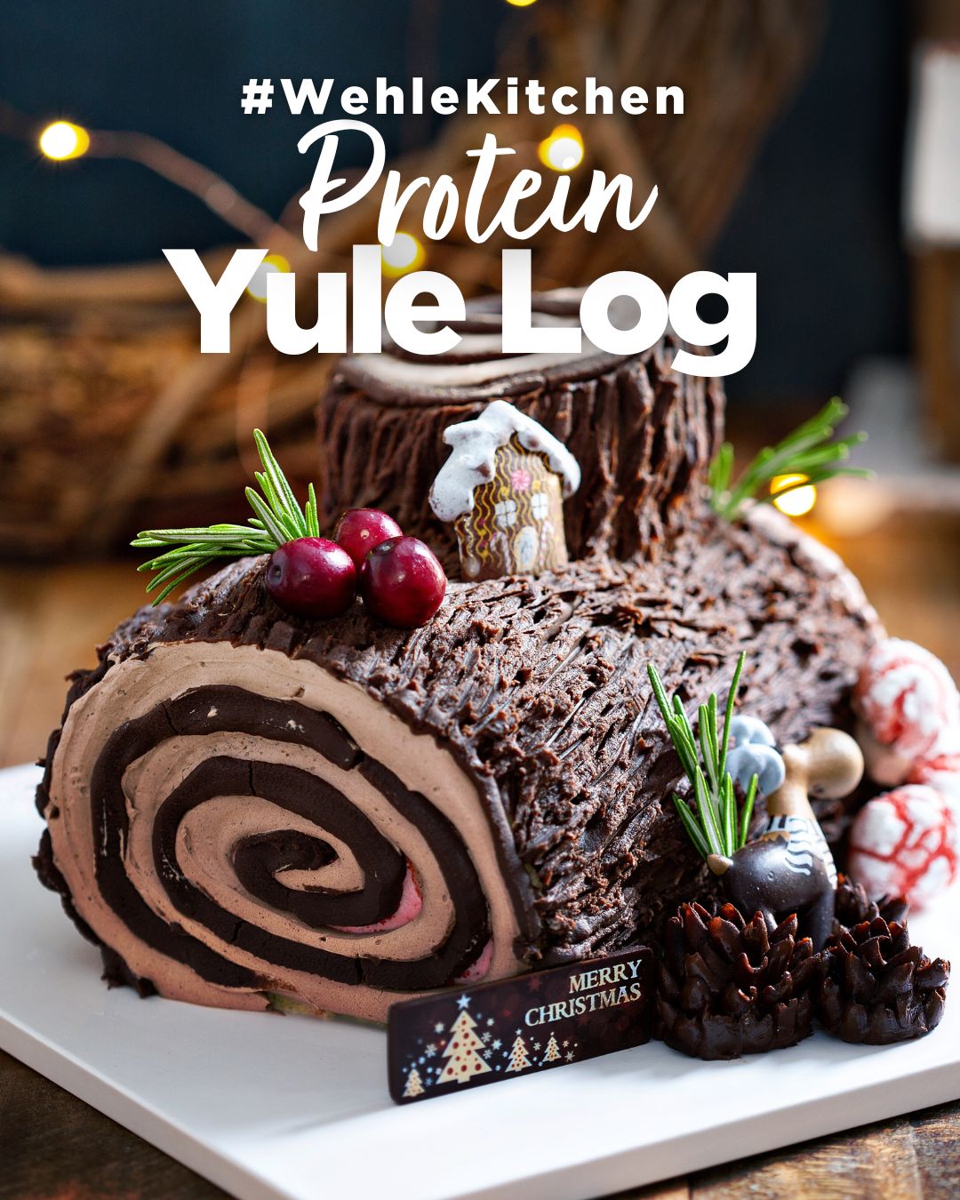 Protein Schokoladen Yule Log: Festlicher Genuss ohne Reue