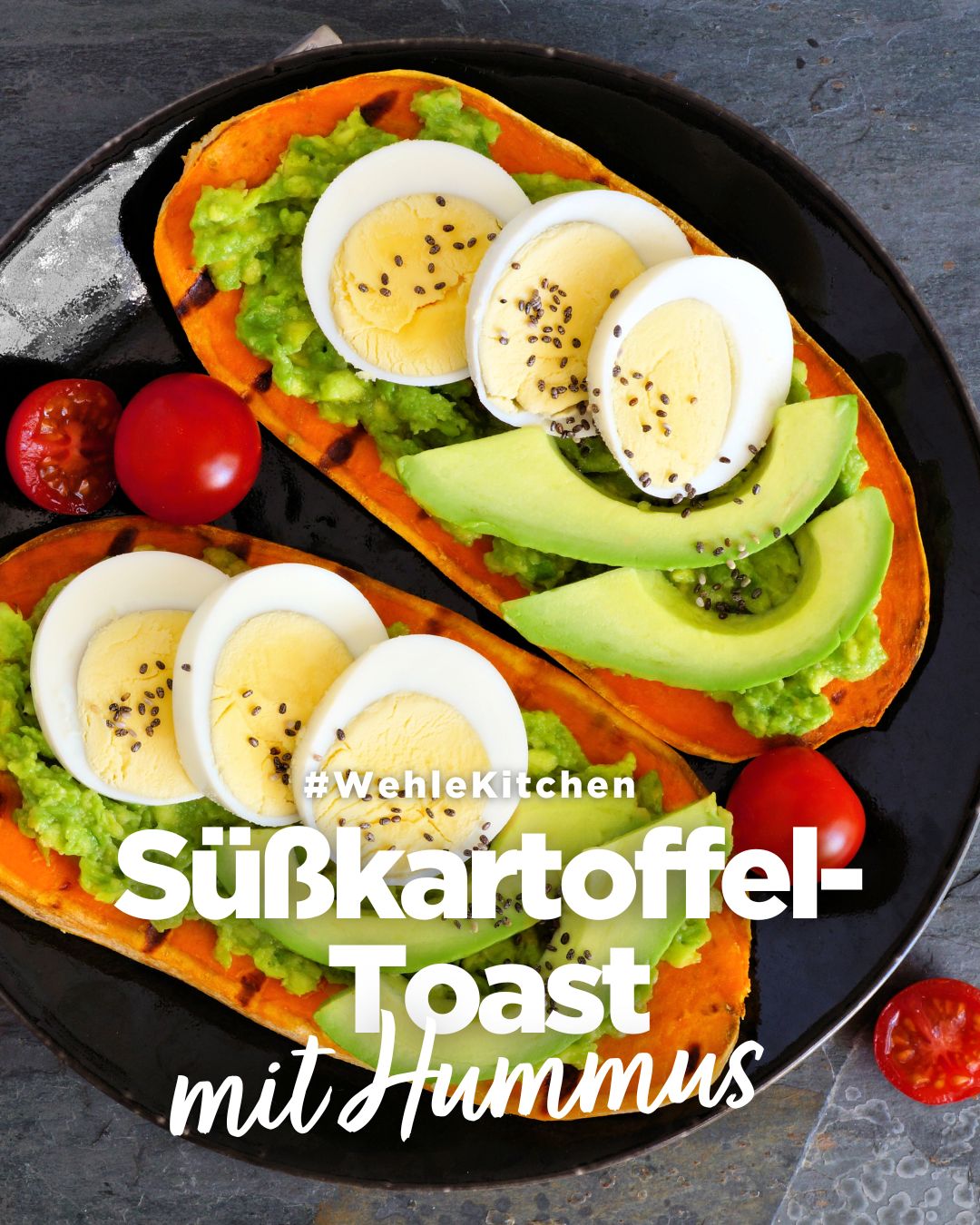 Süßkartoffel-Toast mit Hummus und geröstetem Gemüse: Das perfekte Fitness-Rezept für jeden Tag