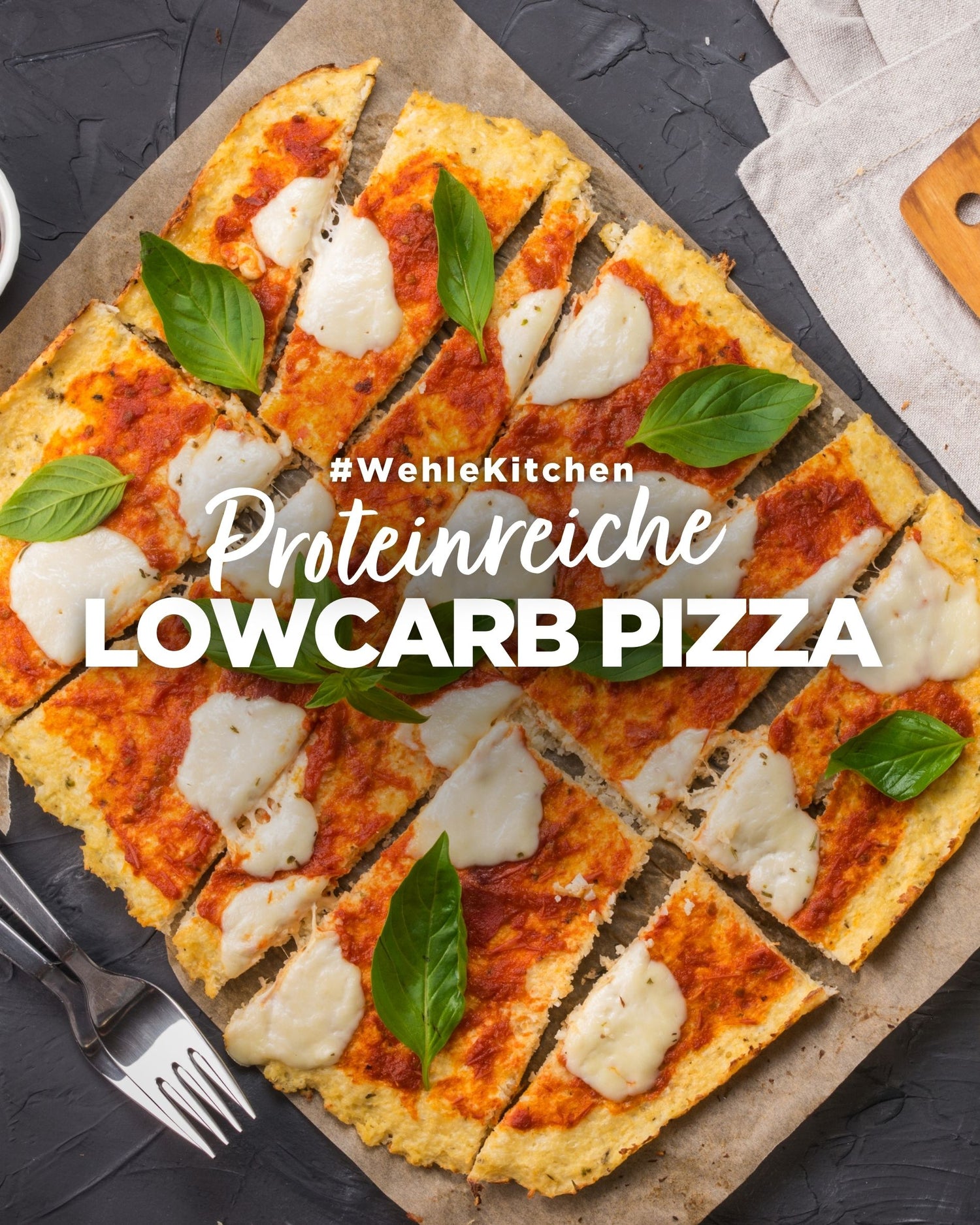 Proteinreiche Low-Carb Pizza 🍕💪