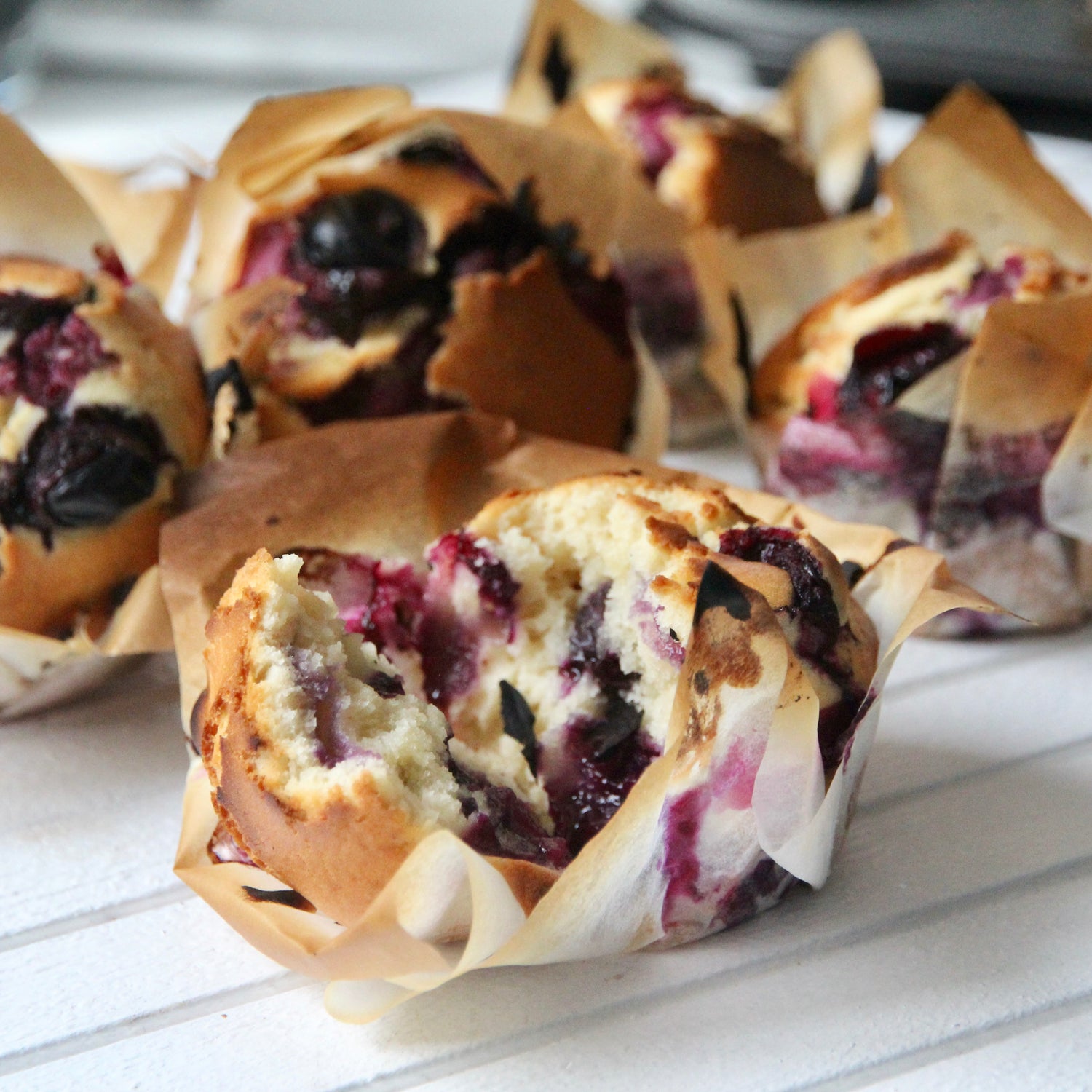 Blaubeer-Vanille-Muffins