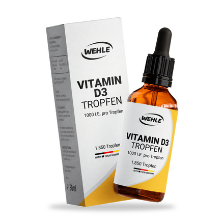 Vitamin D3 Tropfen 1000 I.E. pro Tropfen - 1850 Tropfen (50ml)