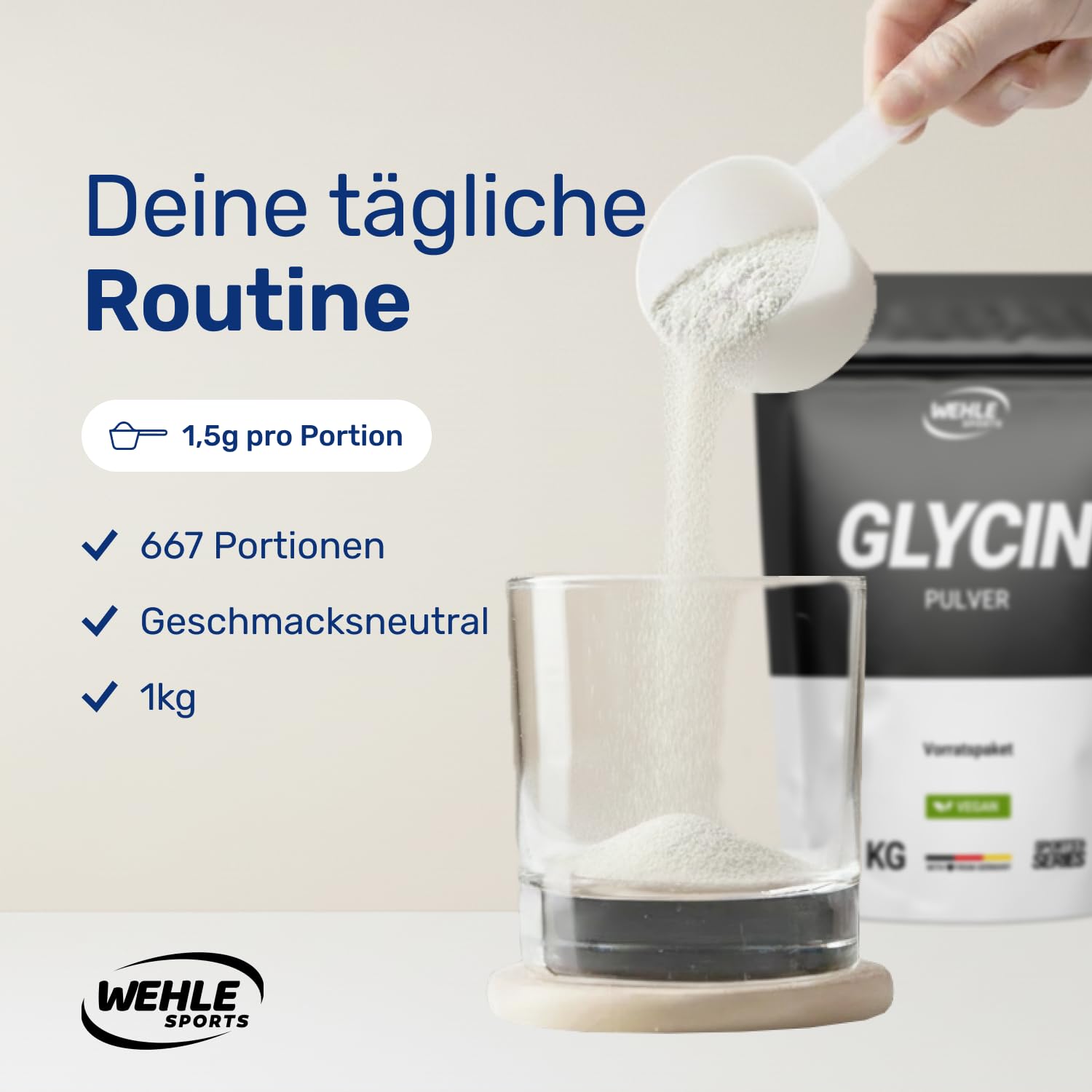 Glycin Pulver Detail