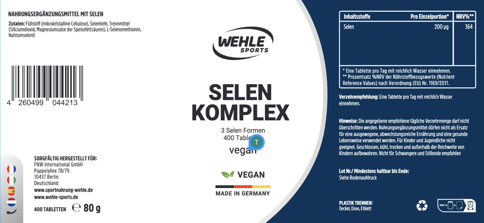Selen Komplex Tabletten
