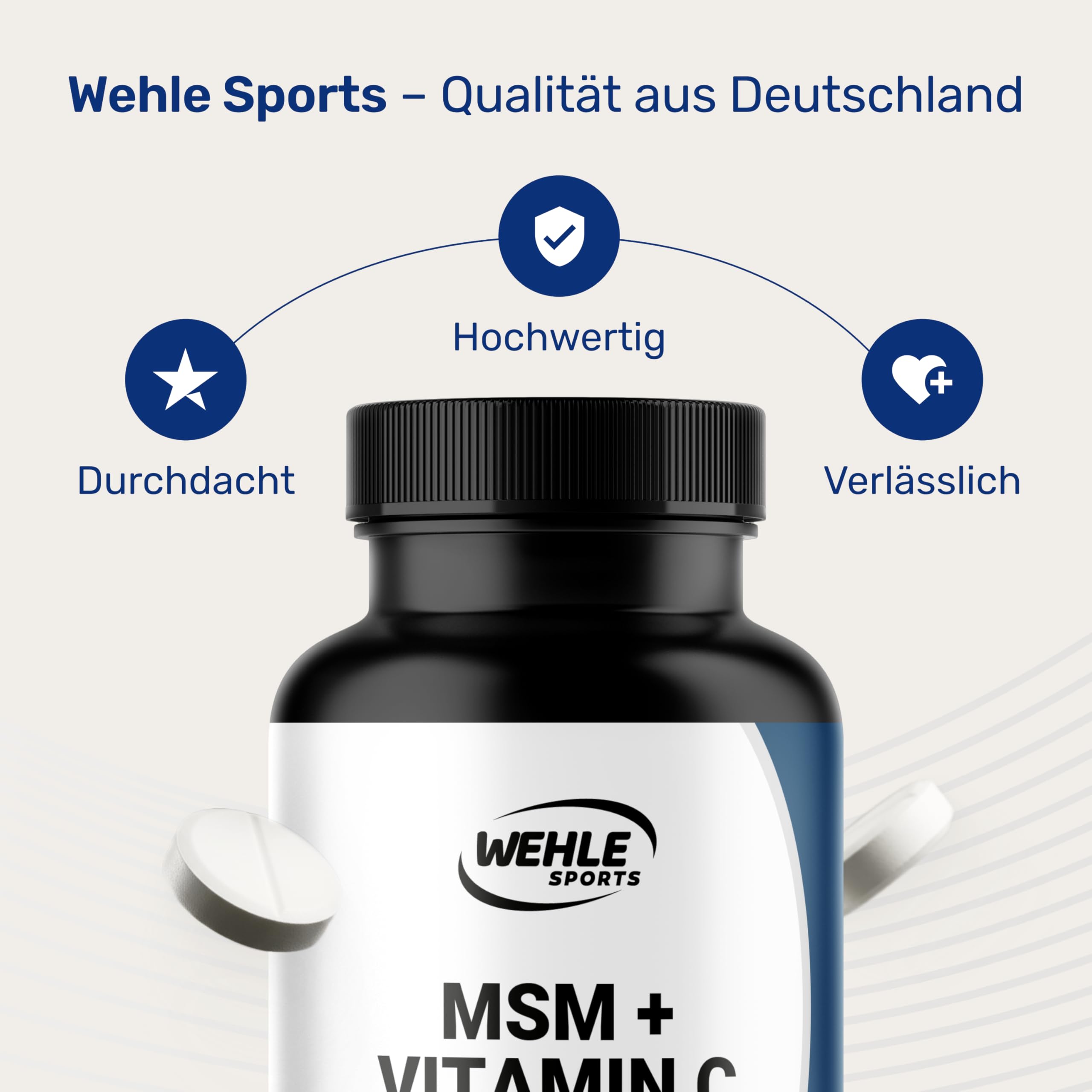 MSM Tabletten Hochdosiert - 400 Stück - 2000 mg MSM + Natürliches Vitamin C - Al Bild 4