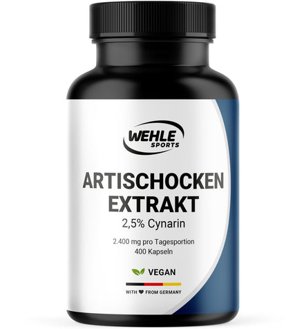 Artischockenextrakt Hochdosiert - 400 Kapseln - 2.400 mg pro Tagesdosis