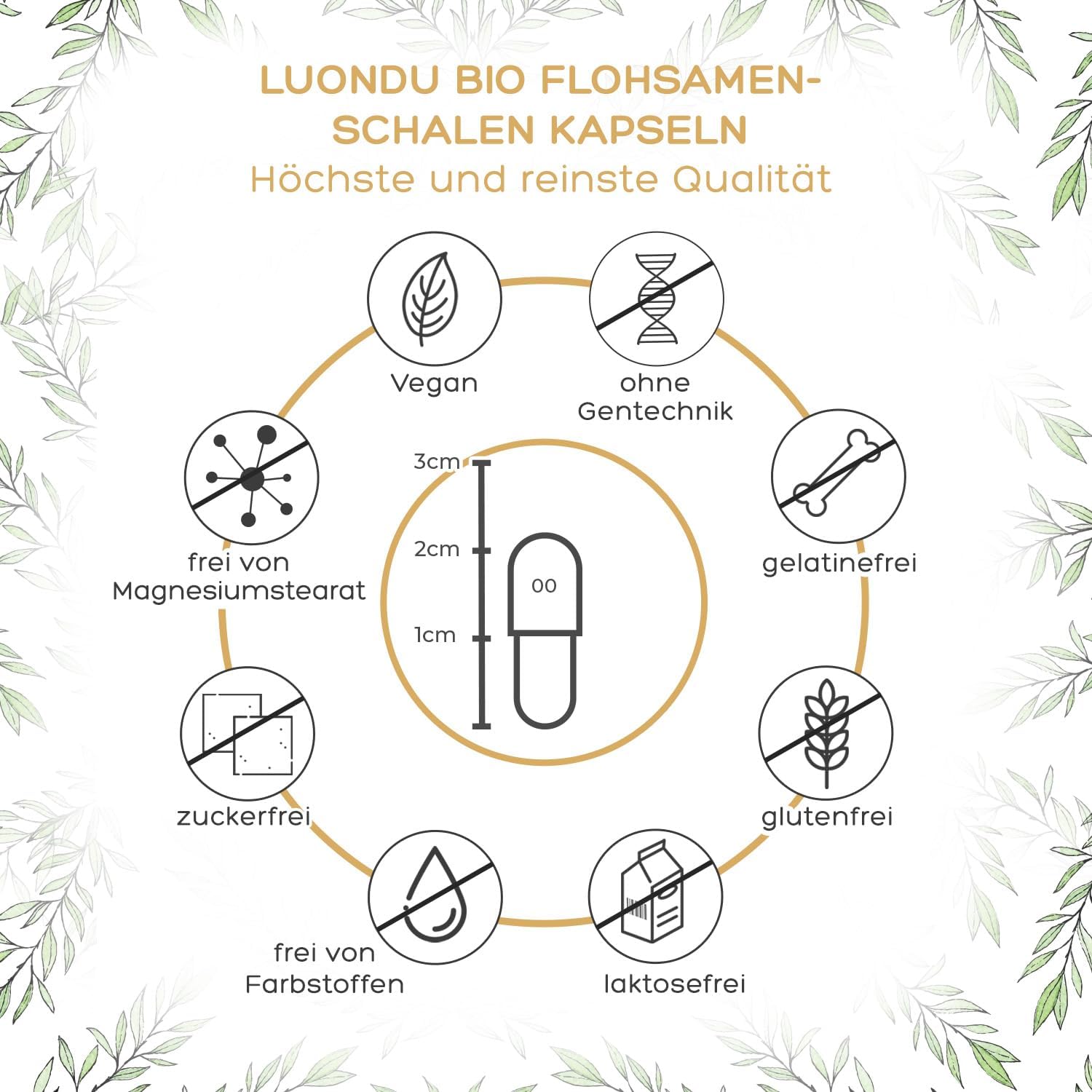 Bio Flohsamenschalen 365 Kapseln MHD: 12/26