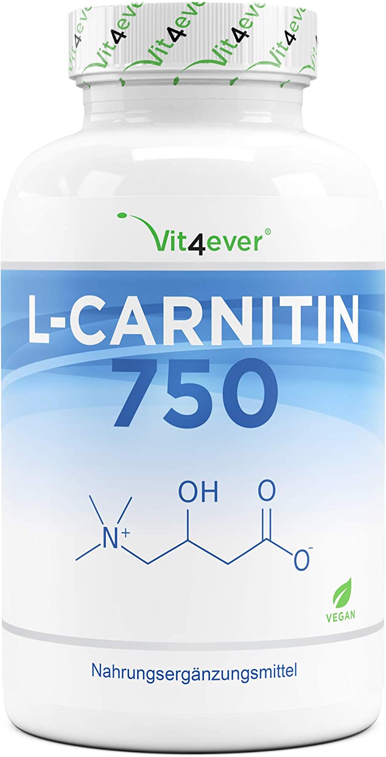 Vit4ever L-Carnitin Tartrat - 180 Kapseln