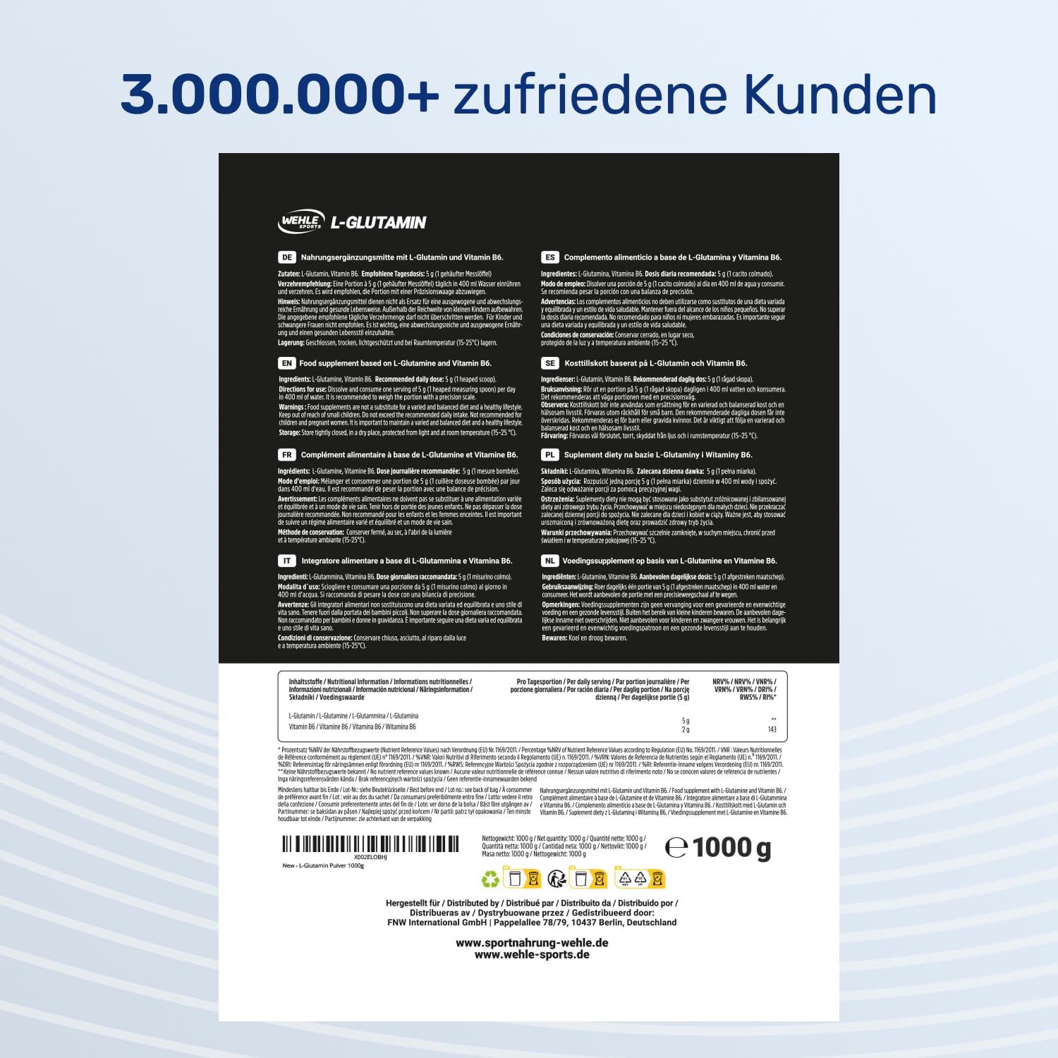 L-Glutamin Pulver Anwendung