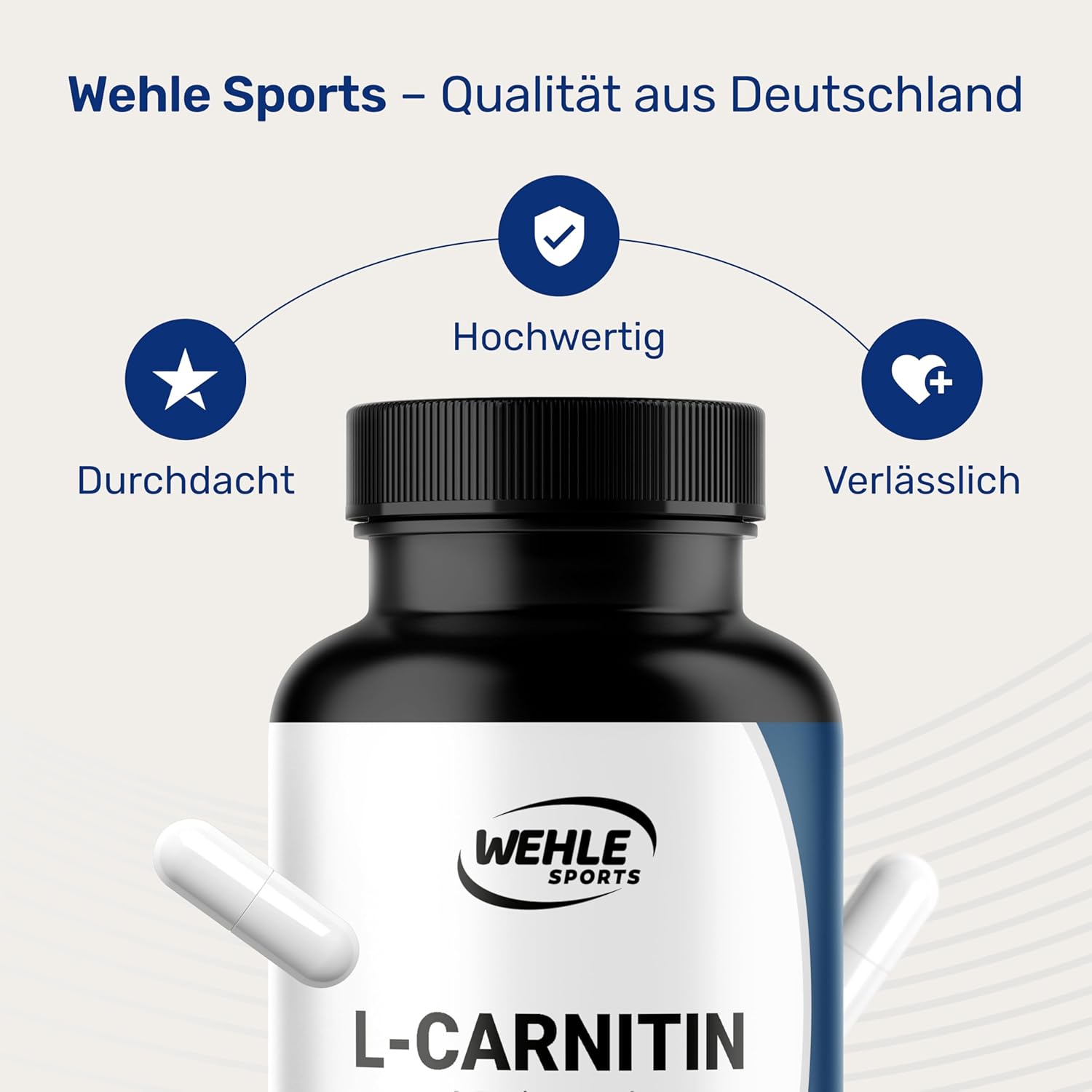 L-Carnitin Kapseln Hochdosiert 3196mg - 180 Kapseln - Komplex aus L-Carnitin-Tartrat, Acetyl