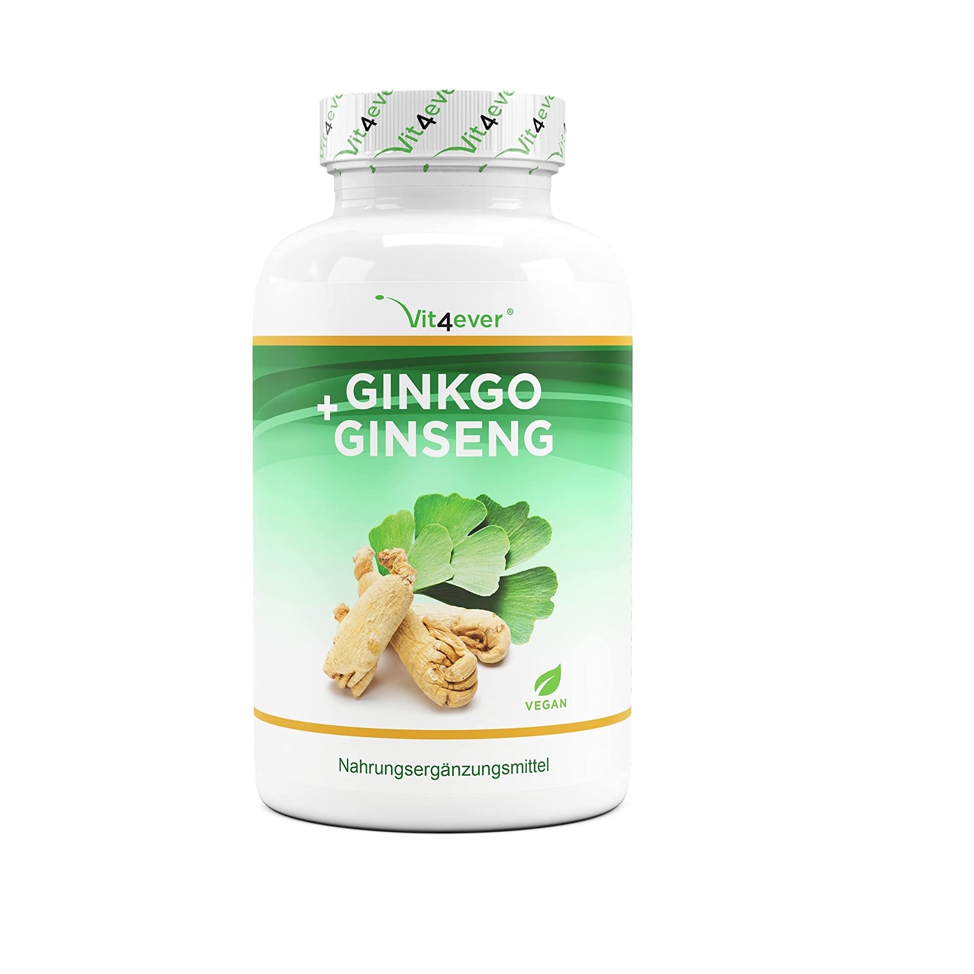 Vit4ever Ginkgo Ginseng 8000 Extrakt - 365 Tabletten