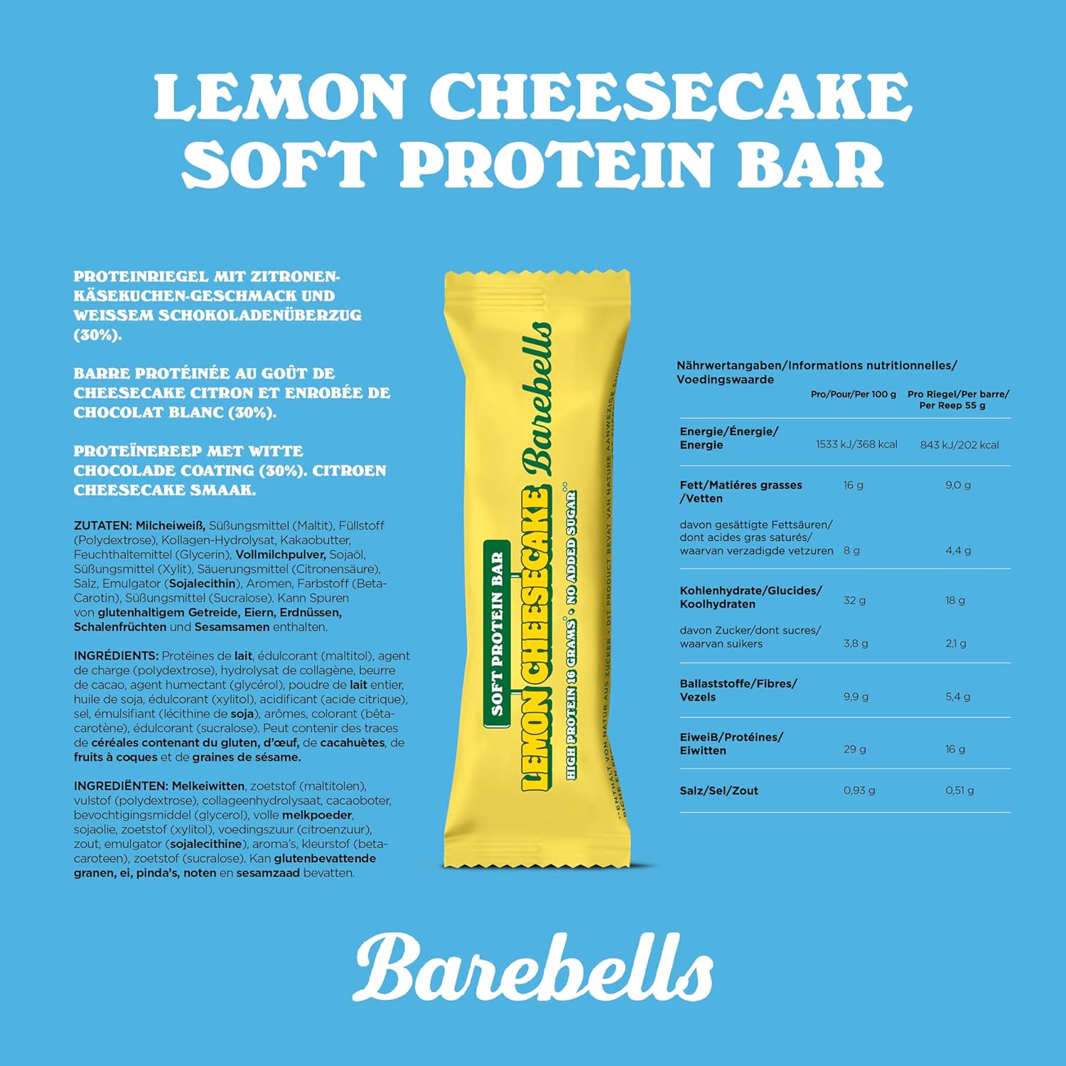 Barebells Soft Protein Bar - 12 Riegel