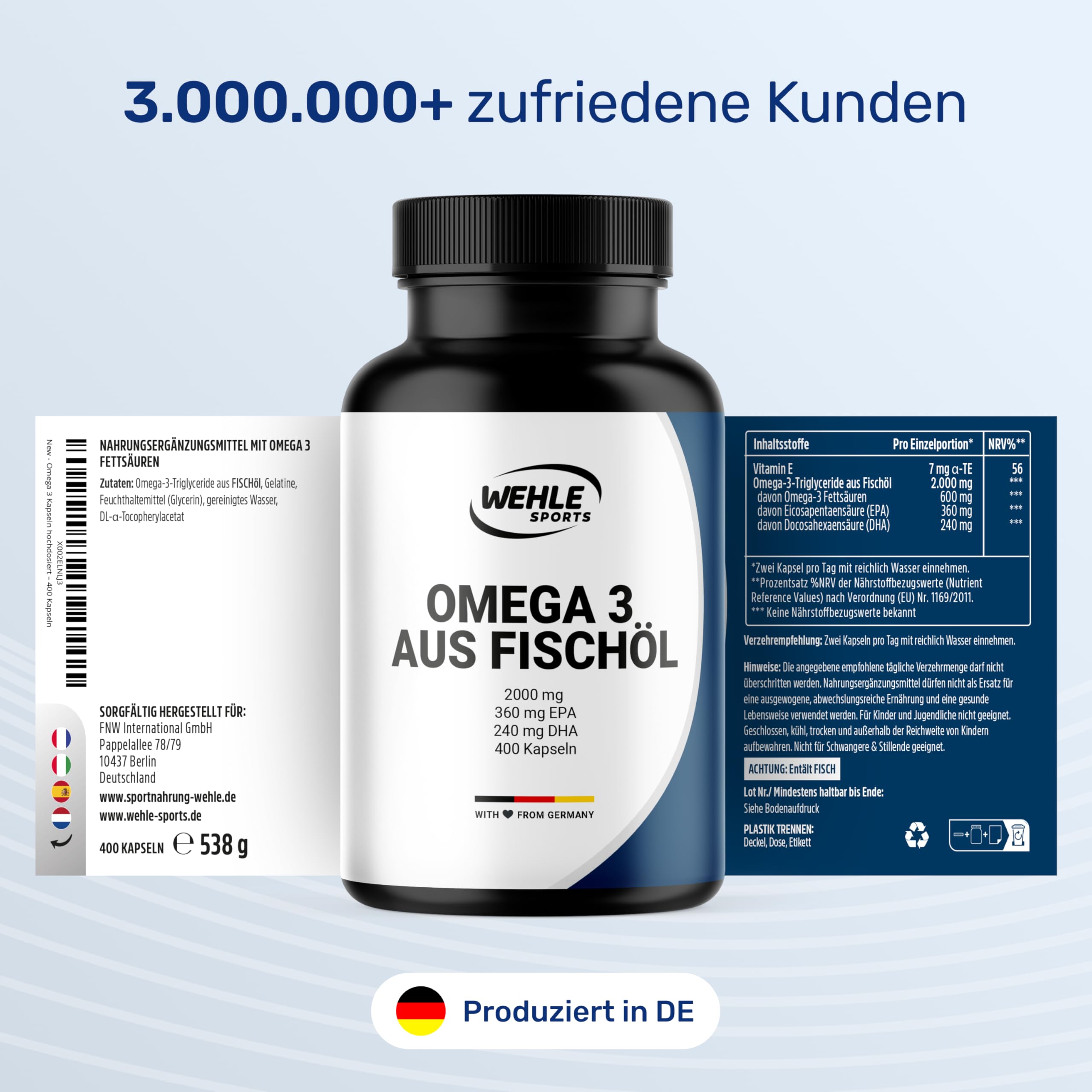 Omega 3 Kapseln Zutaten