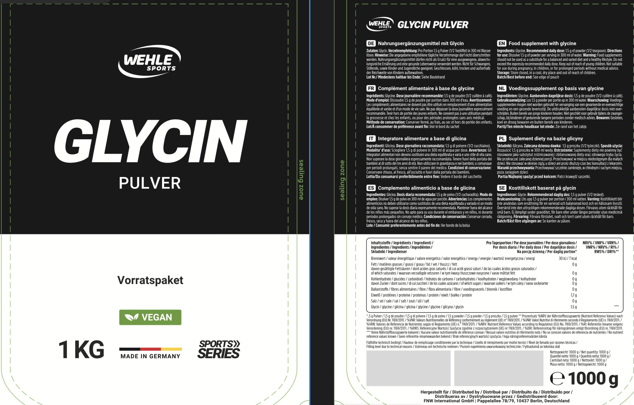 Glycin Pulver