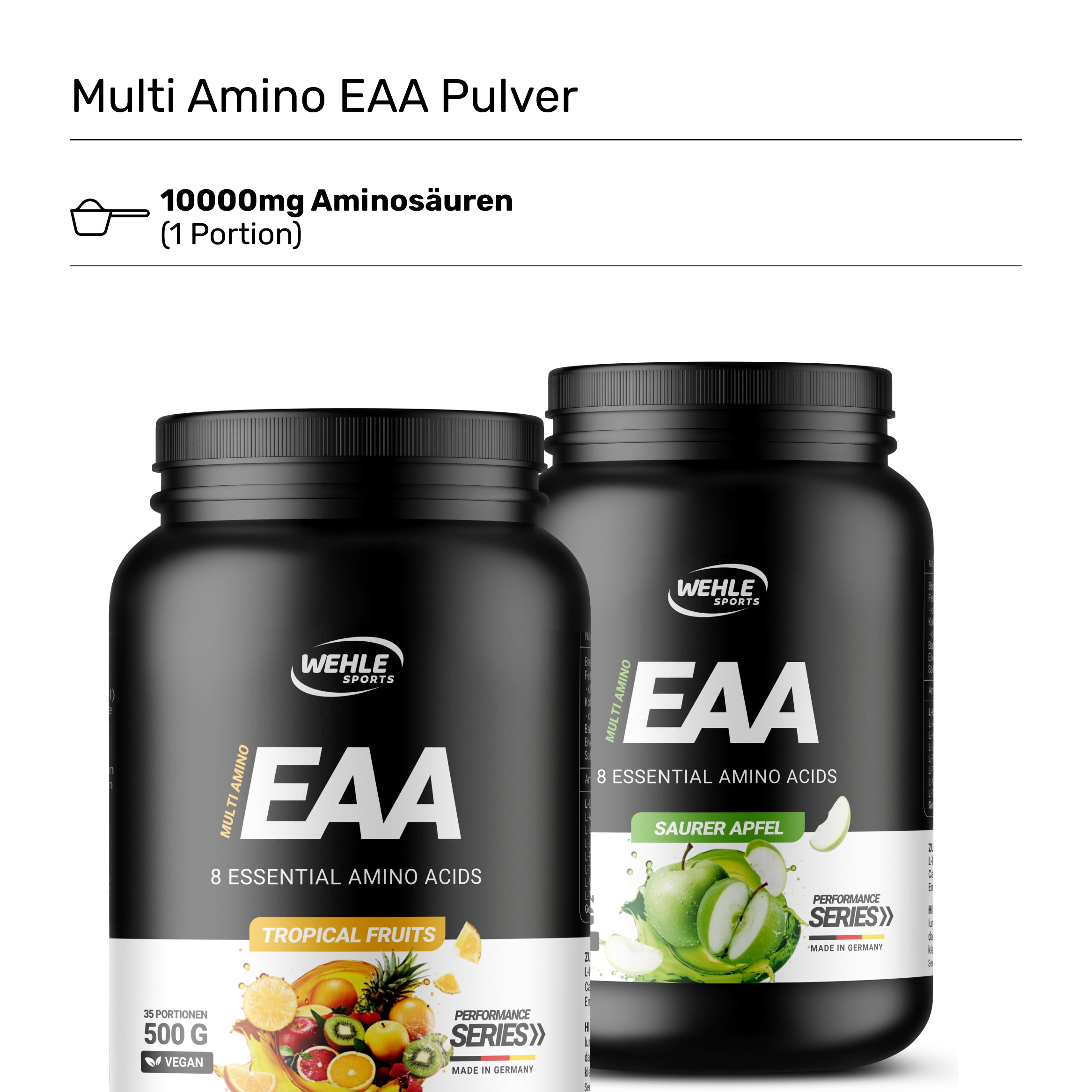 Wehle Multi Amino EAA Aminosäuren Pulver - 500g