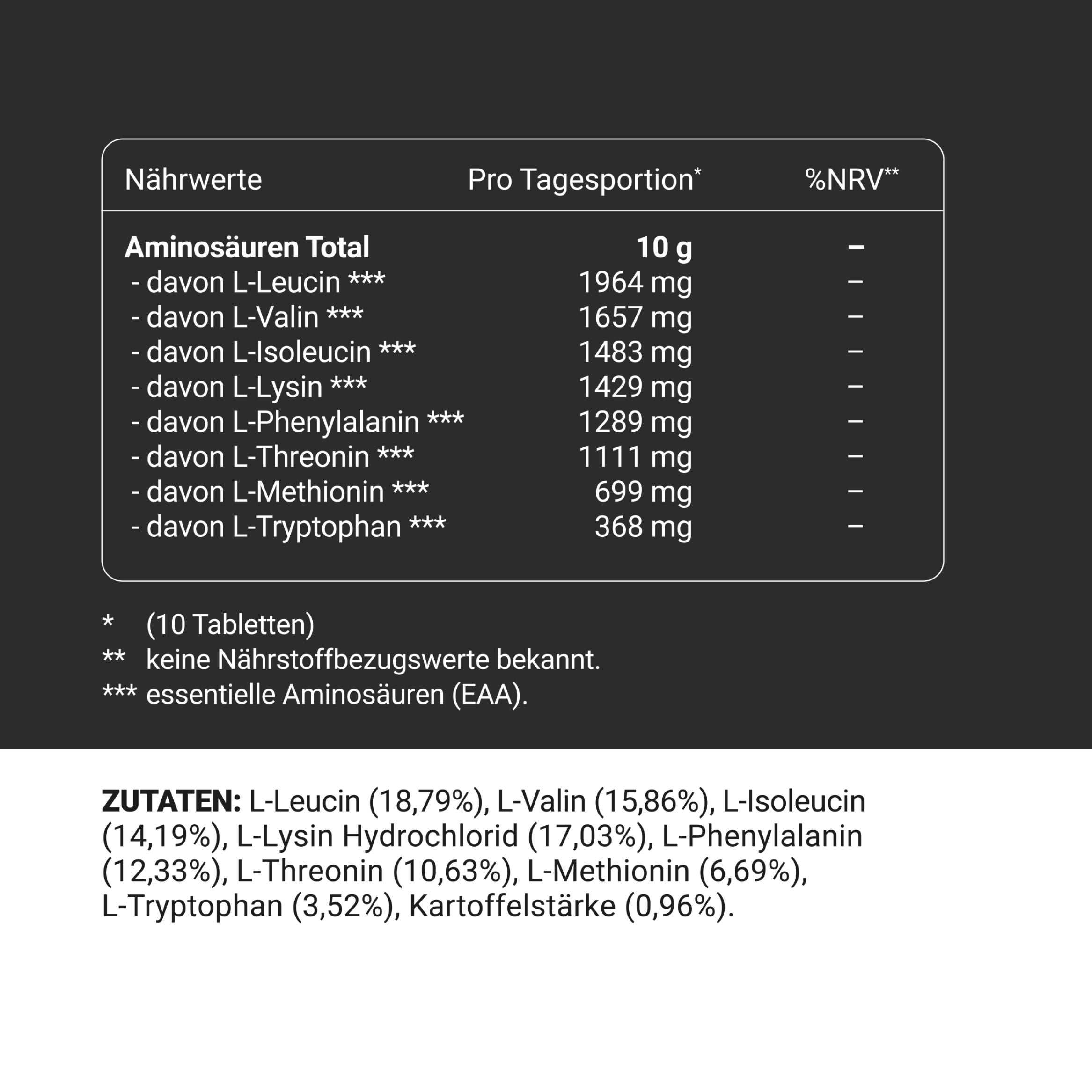 Wehle Multi Amino EAA Tabletten - 300 Stück